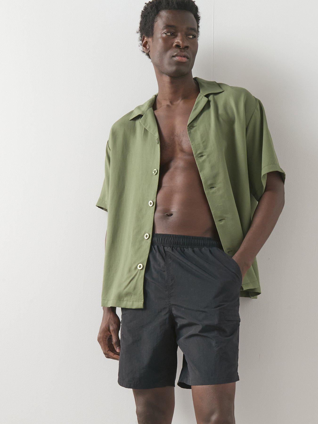 The Very Collection Cargo Swim Shorts - Black