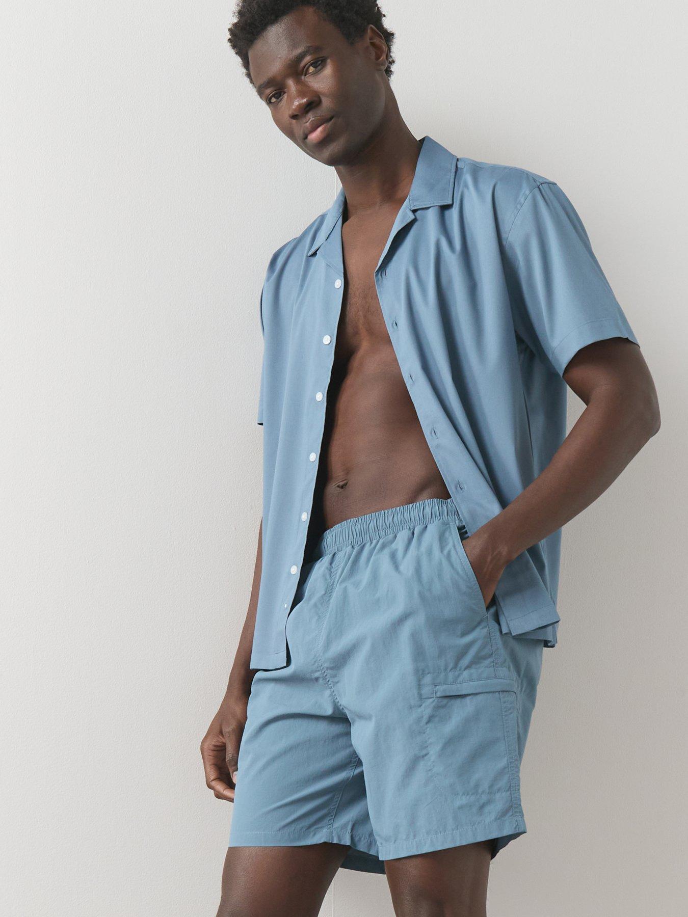 The Very Collection Quick Dry Cargo Swim Shorts - Blue