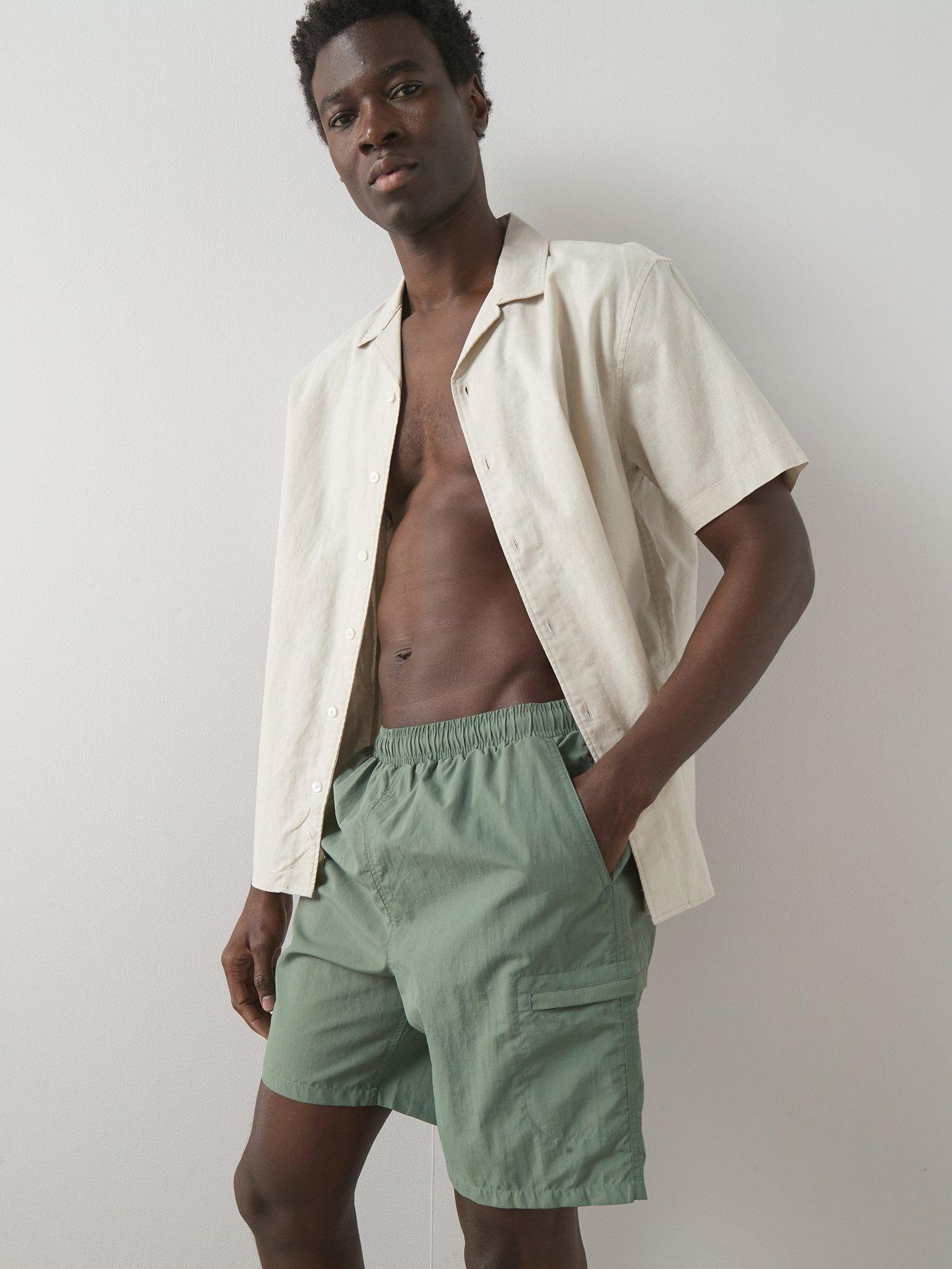 the-very-collection-cargo-swim-shorts-khakifront
