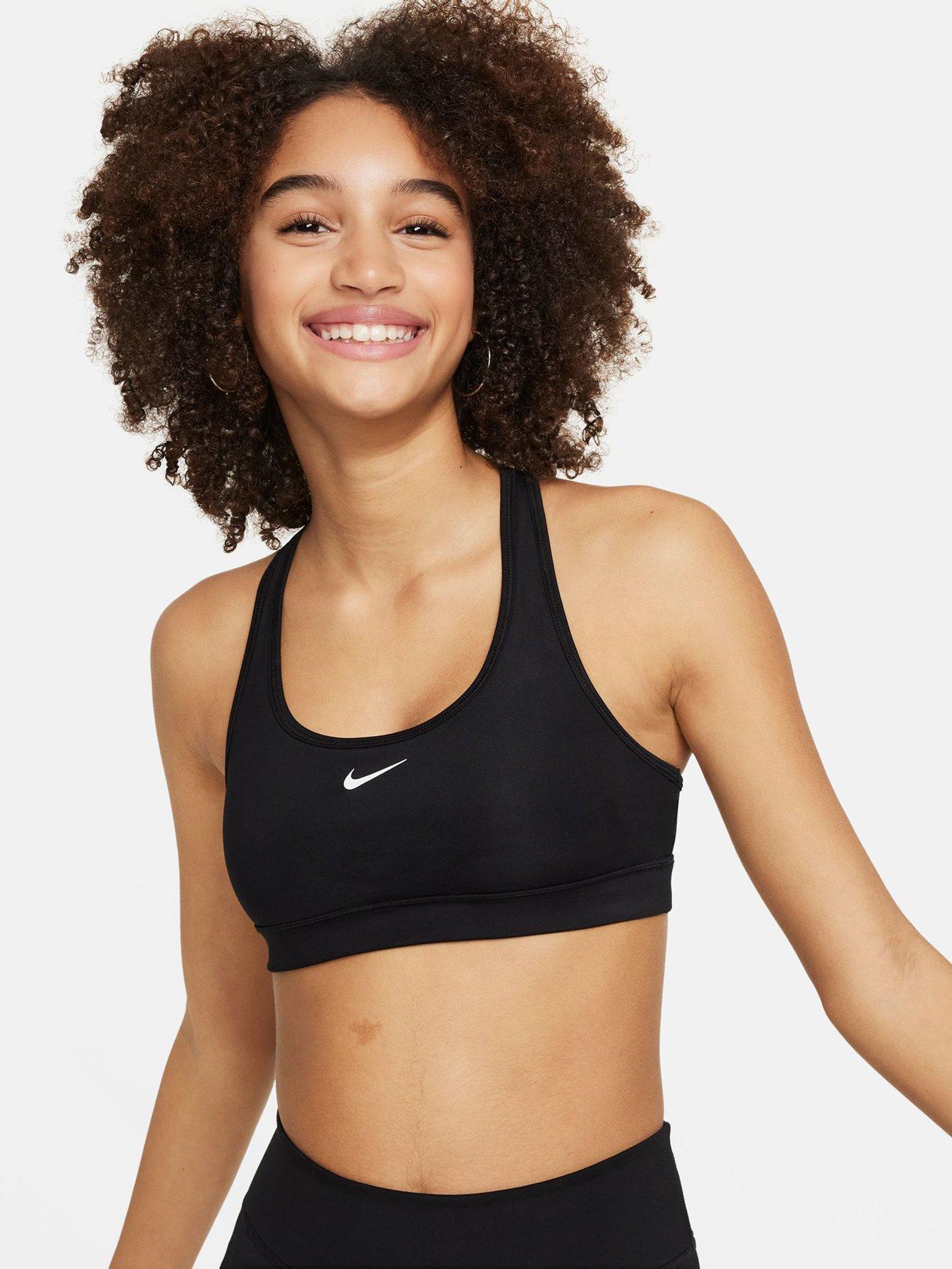 Image 1 of 4 of Nike Junior Girls Training Sports Bra - Black