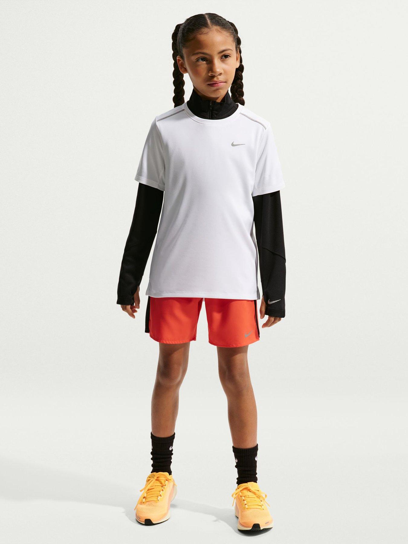 Image 3 of 7 of Nike Junior Boys Dri-FIT Short Sleeve Top - White