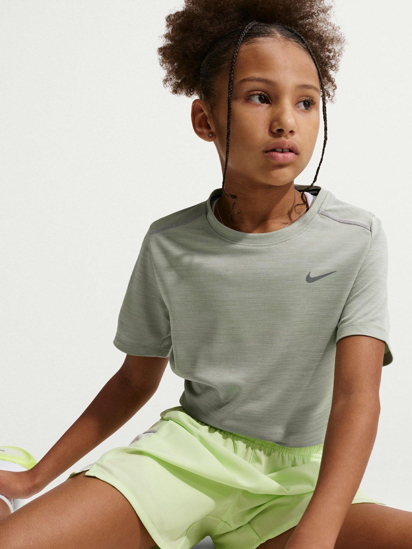 nike-junior-boys-dri-fit-short-sleeve-top-greenfront