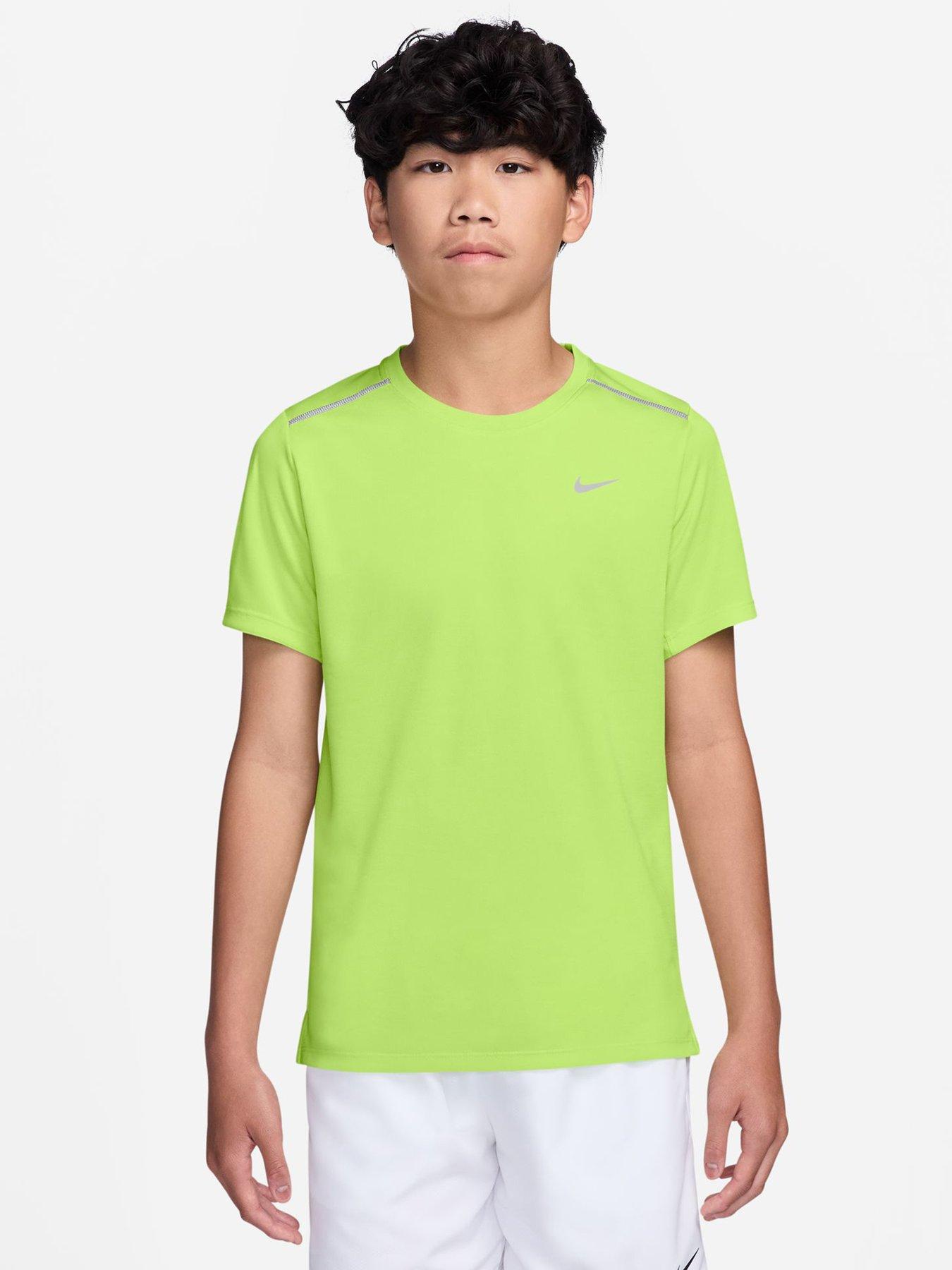 nike-junior-boys-dri-fit-short-sleeve-top-greenfront