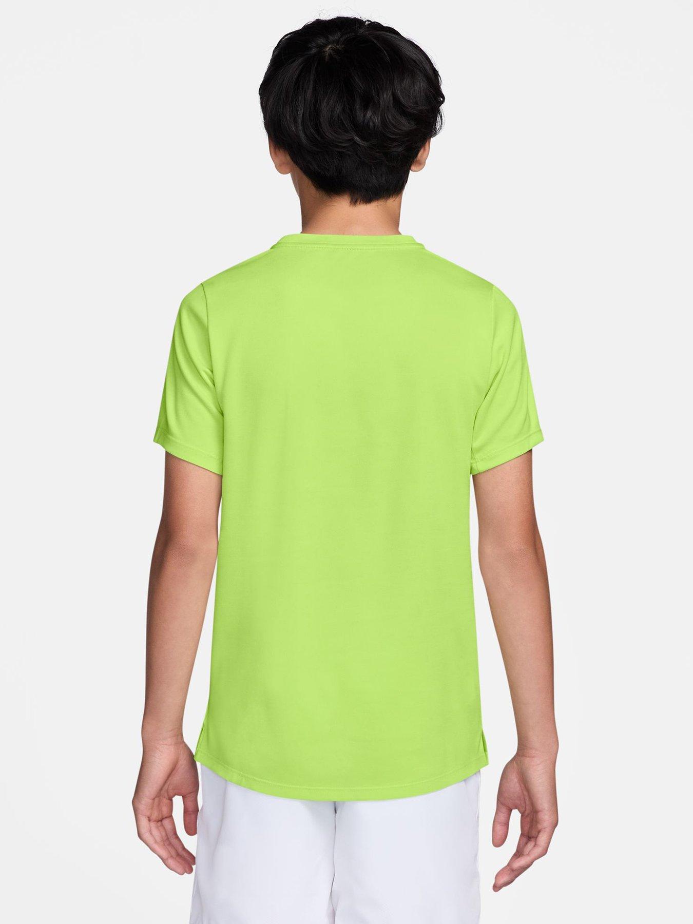 Image 2 of 3 of Nike Junior Boys Dri-FIT Short Sleeve Top - Green