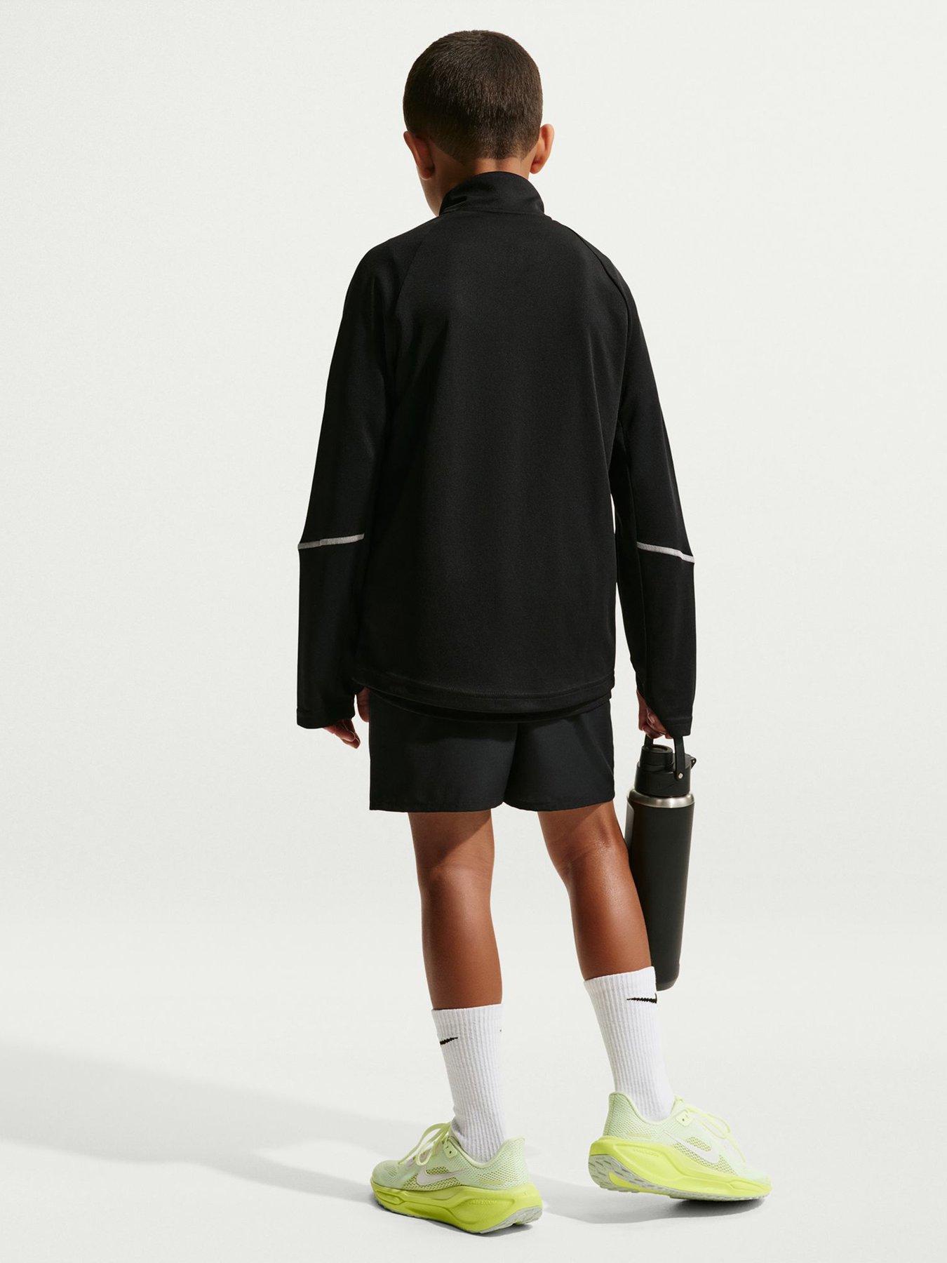 Image 2 of 5 of Nike Junior Boys Dri-FIT 1/2 Zip Top - Black