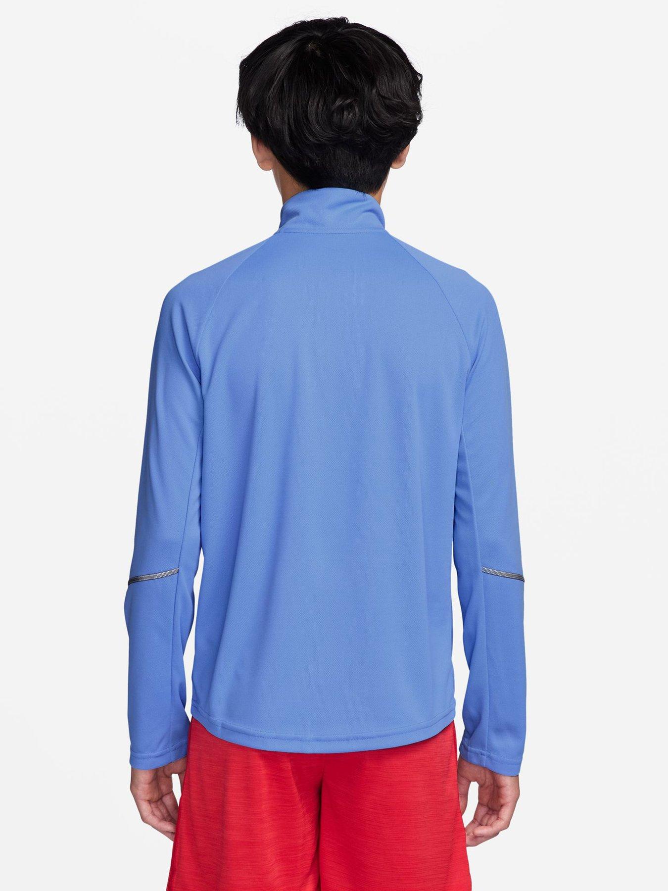 Image 2 of 5 of Nike Junior Boys Dri-FIT 1/2 Zip Top - Blue