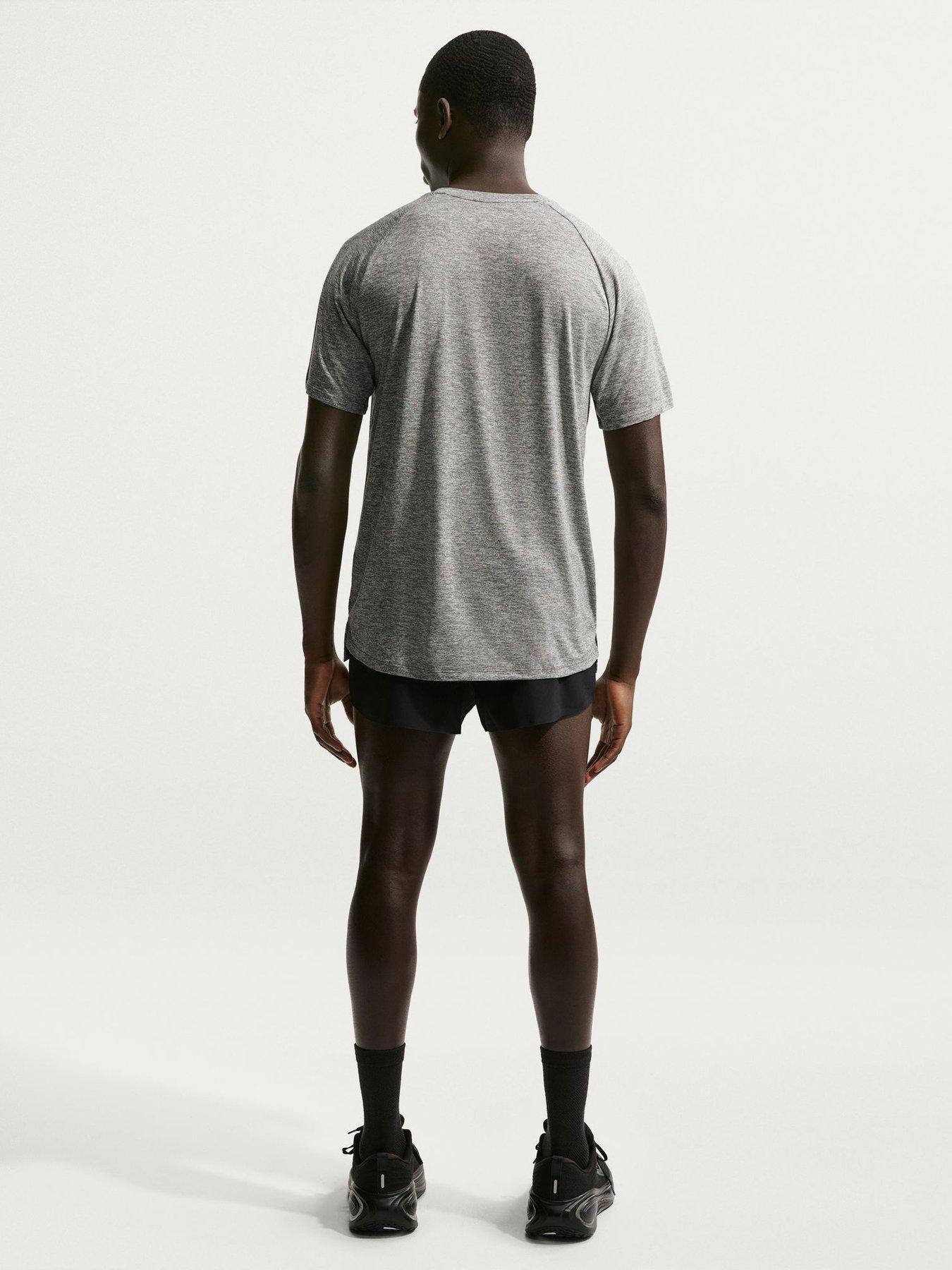 Image 2 of 7 of Nike Mens Running Stride Dri-FIT ADV Short Sleeve Top - Grey
