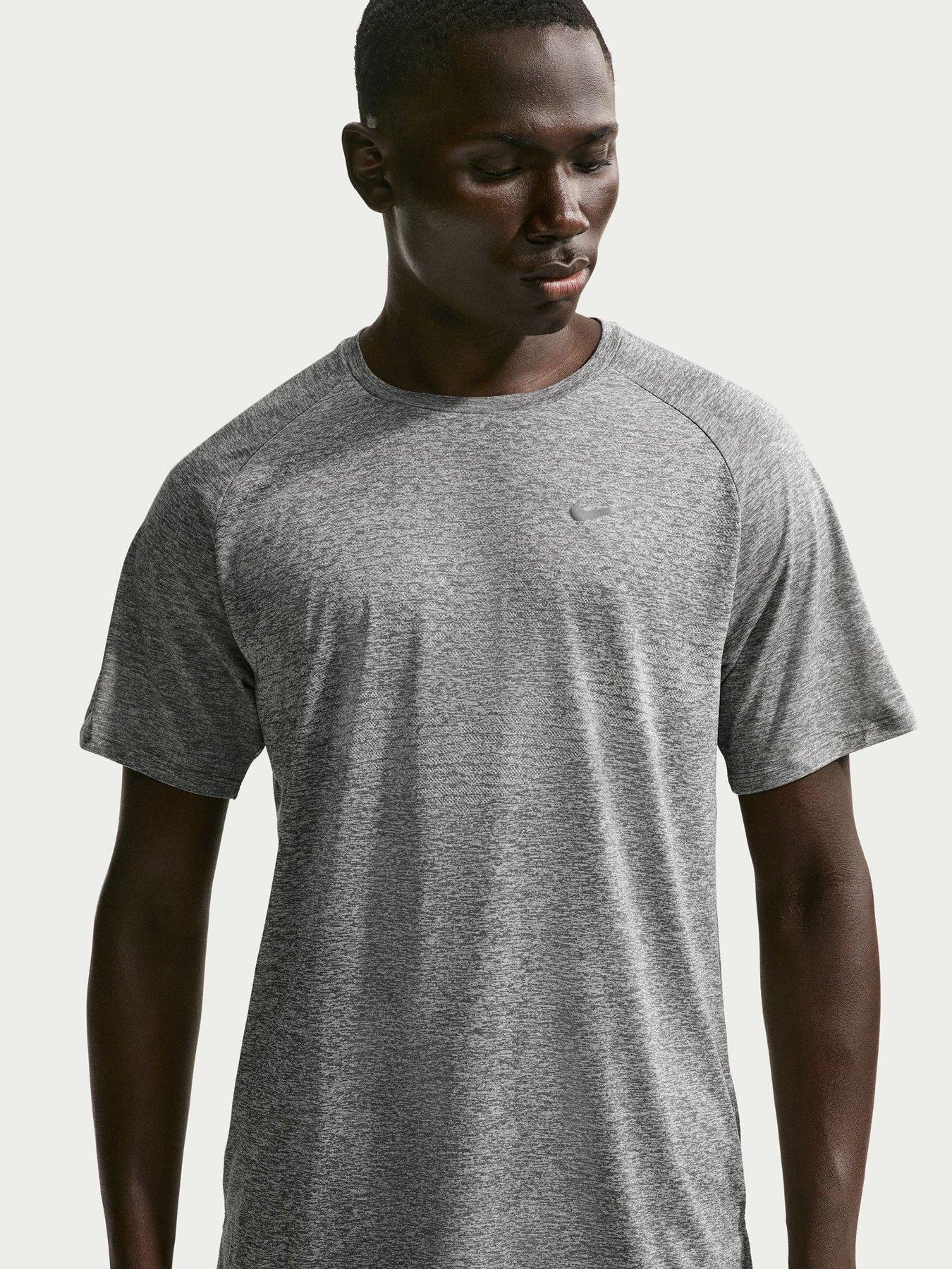 Image 4 of 7 of Nike Mens Running Stride Dri-FIT ADV Short Sleeve Top - Grey
