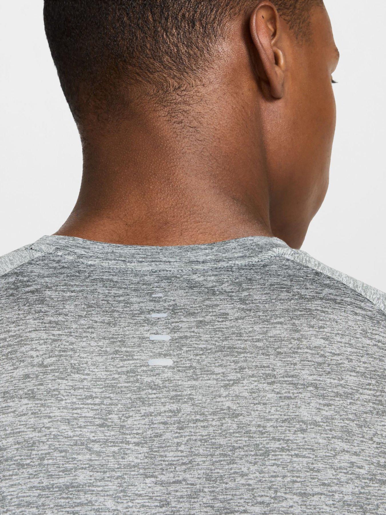 Image 6 of 7 of Nike Mens Running Stride Dri-FIT ADV Short Sleeve Top - Grey