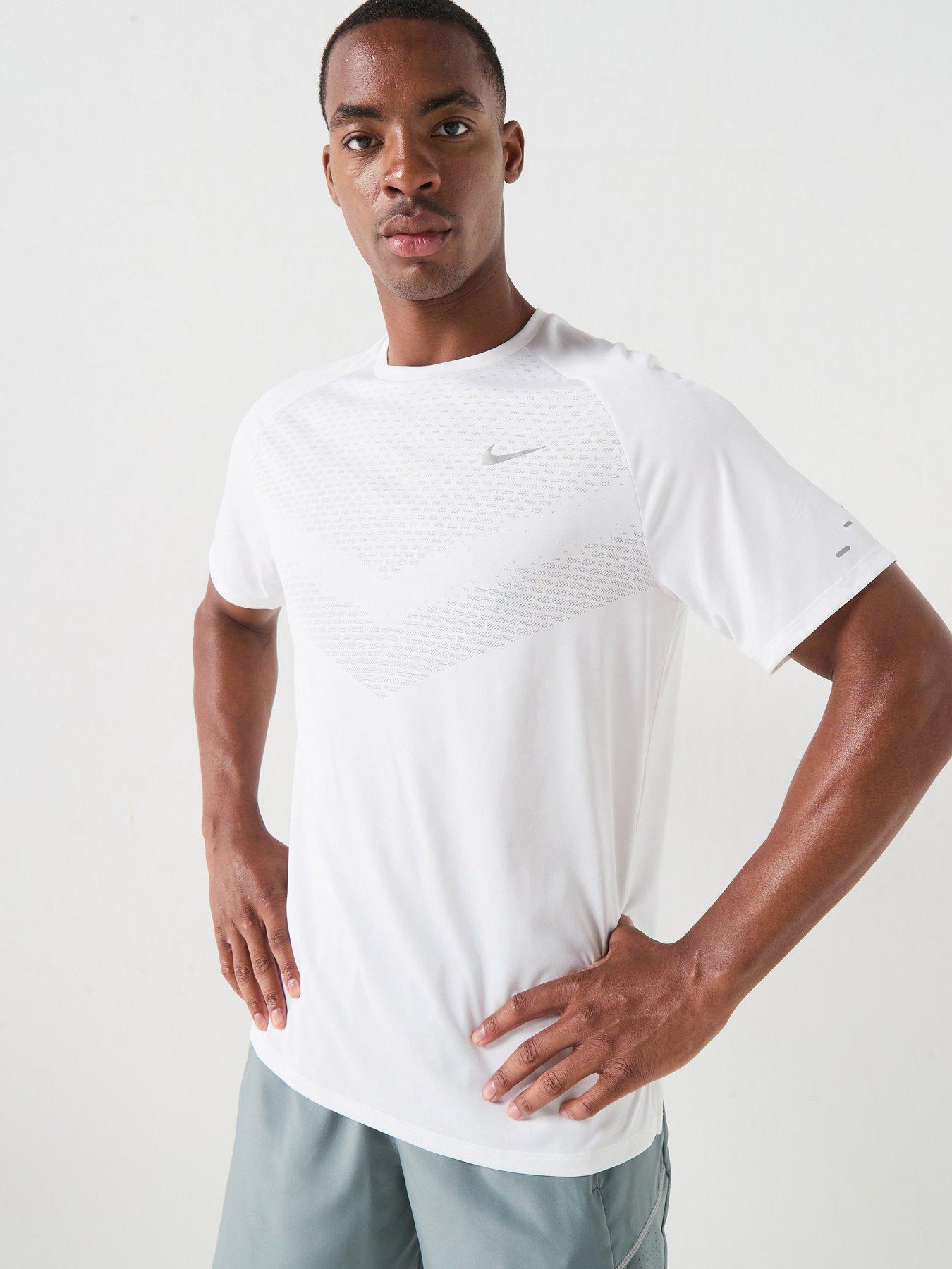 Nike Mens Running Stride Dri-FIT ADV Short Sleeve Top - White