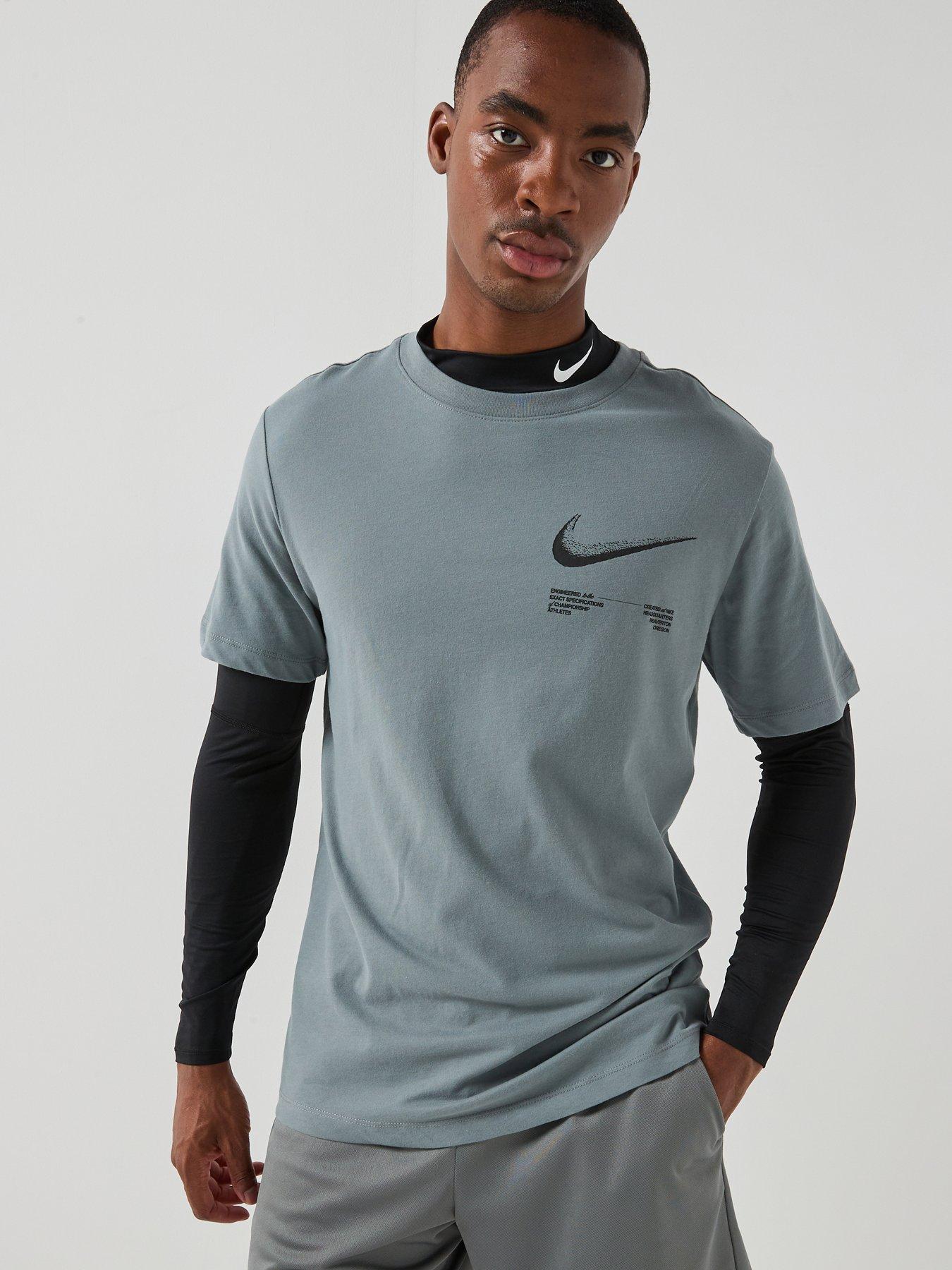 Nike Mens Training Dri-FIT Graphic T-Shirt - Grey