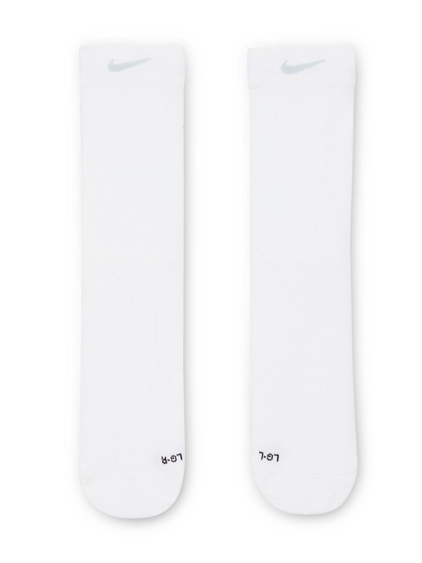 Image 2 of 4 of Nike Unisex Running Lightweight Crew Socks (1 Pair) - White