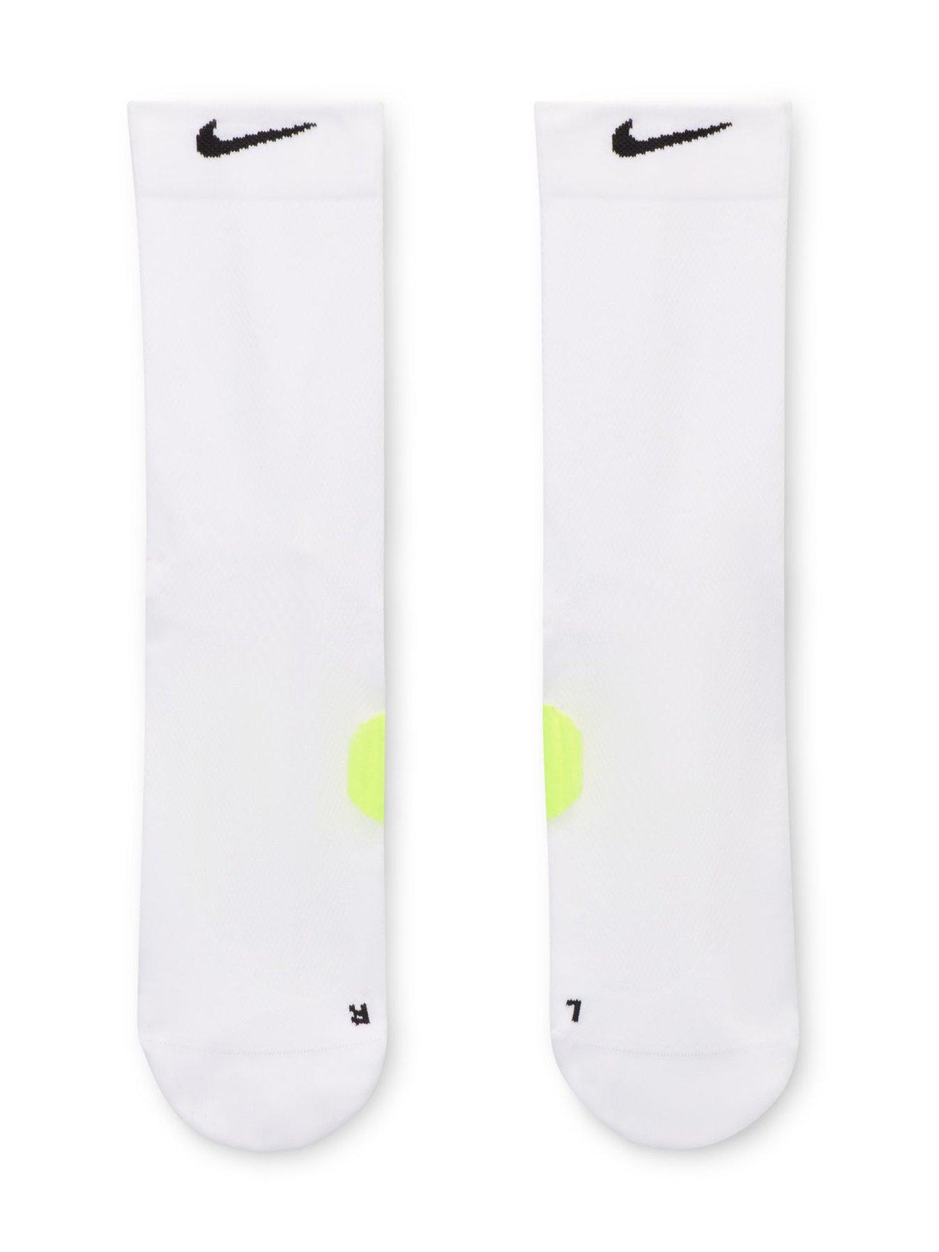 Image 2 of 4 of Nike Unisex Running Lightweight Crew Socks (1 Pair) - White