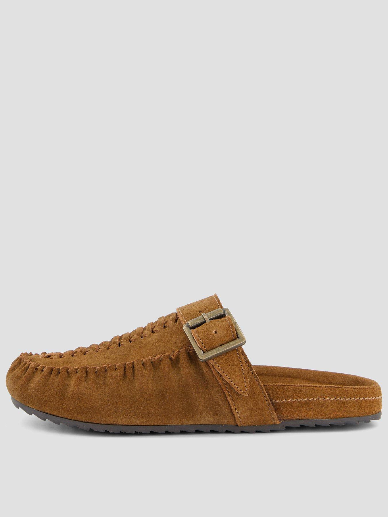 The Very Collection Real Suede Mule Shoe - Tan