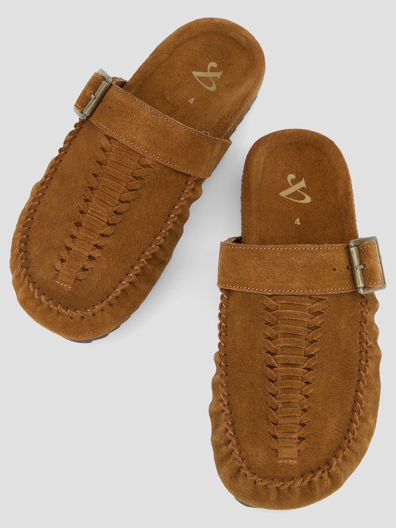 the-very-collection-real-suede-mule-shoe-brownoutfit