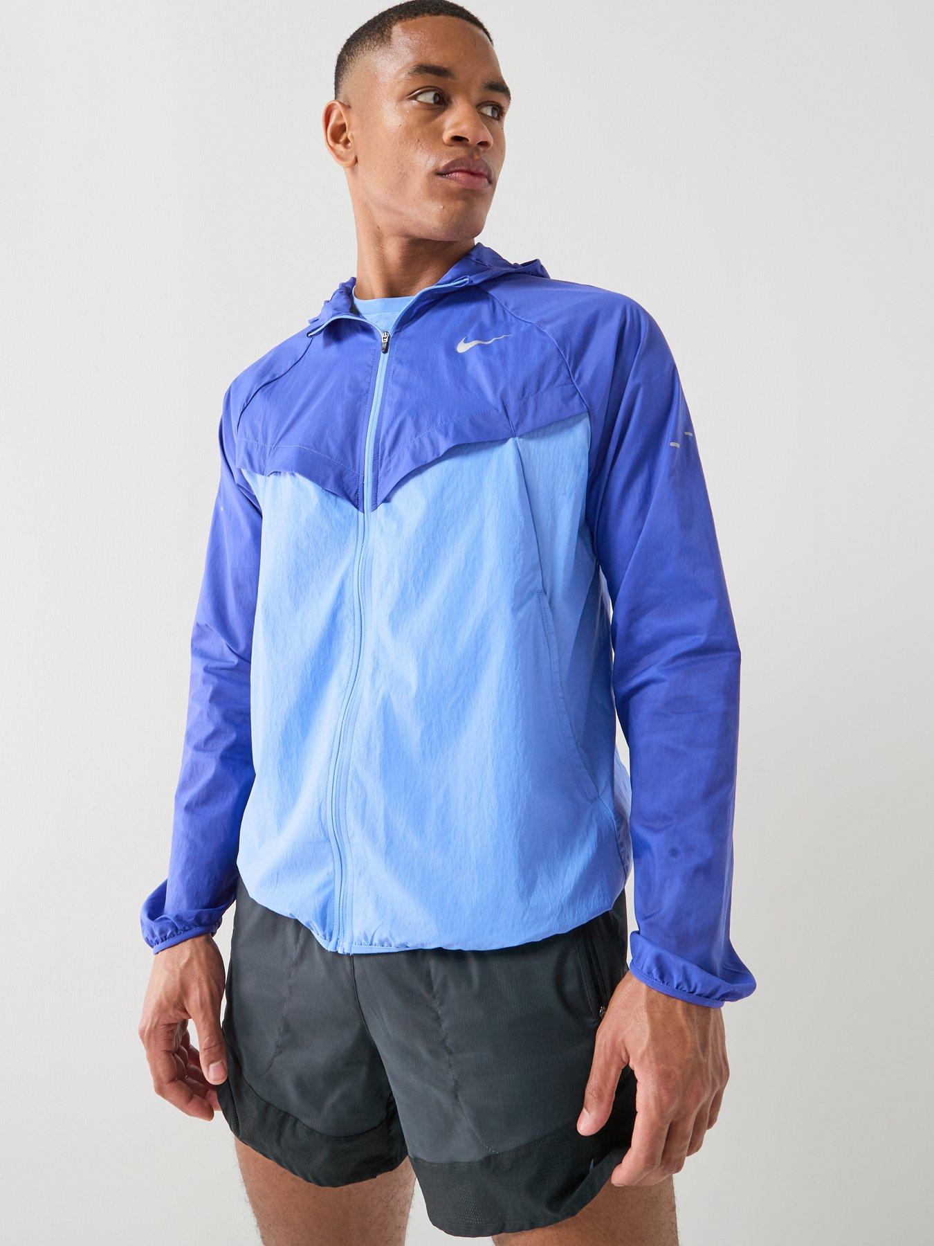 Image 1 of 6 of Nike Mens Running Repel UV Jacket - BLUE