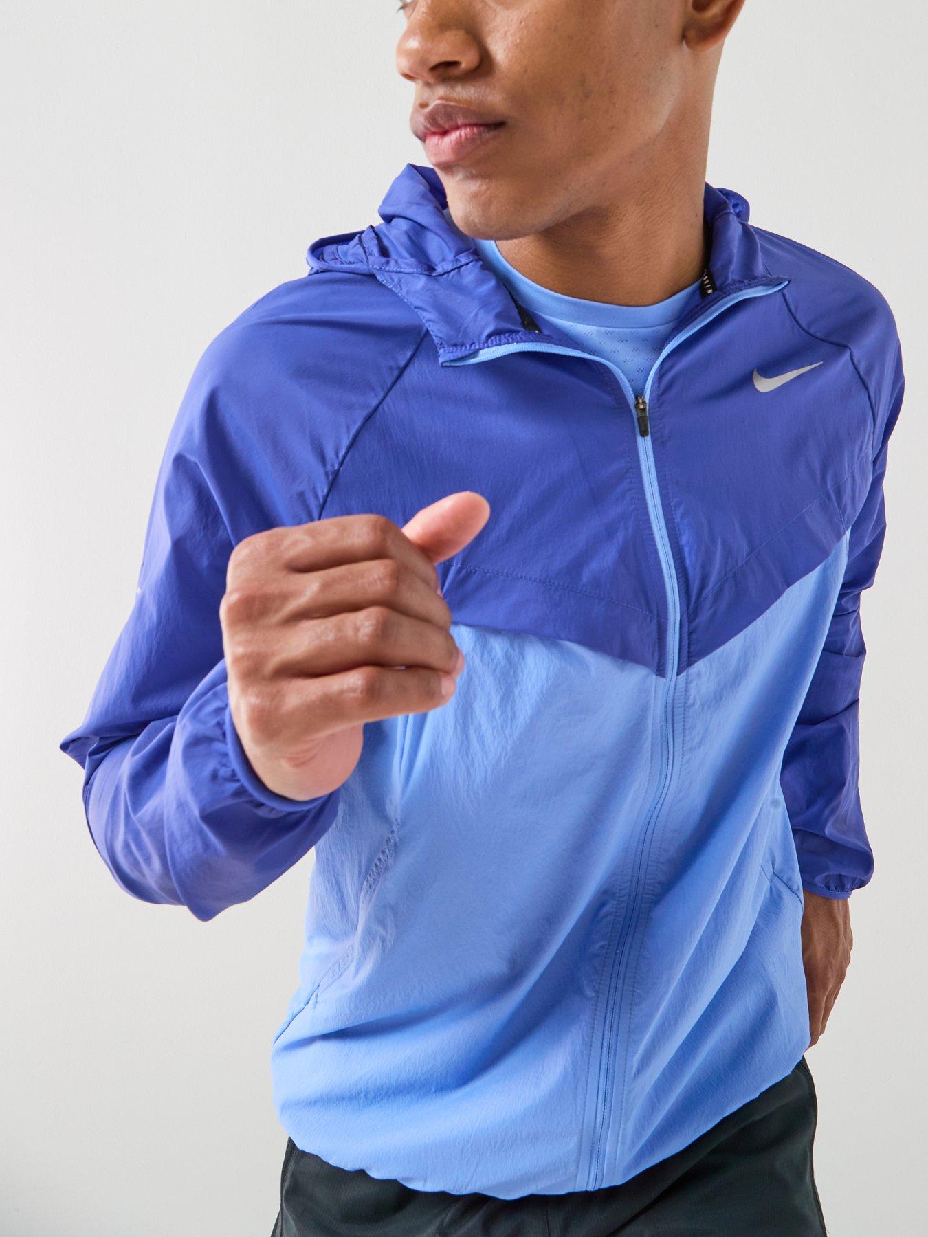 Image 6 of 6 of Nike Mens Running Repel UV Jacket - BLUE