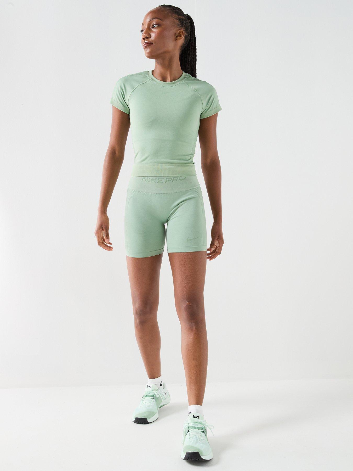 Image 3 of 4 of Nike Womens Training Dri-FIT Short Sleeve Top - Green