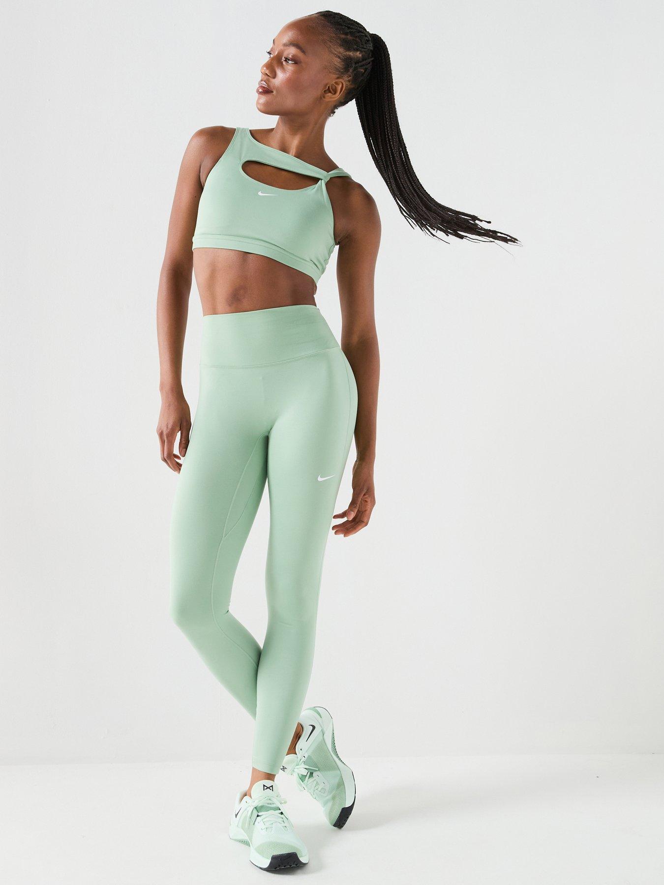 Nike Womens Training One Dri-FIT High Rise Leggings - Green