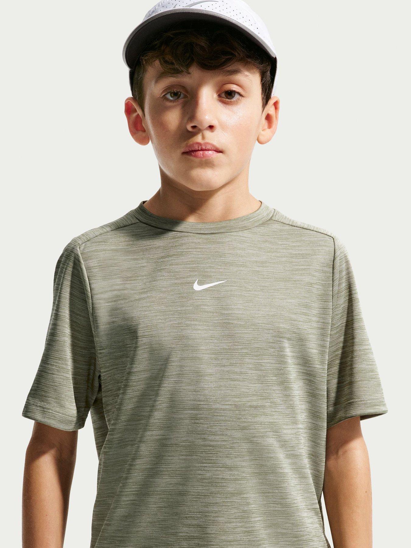 Image 3 of 5 of Nike Junior Boys Dri-FIT Short Sleeve Top - Green