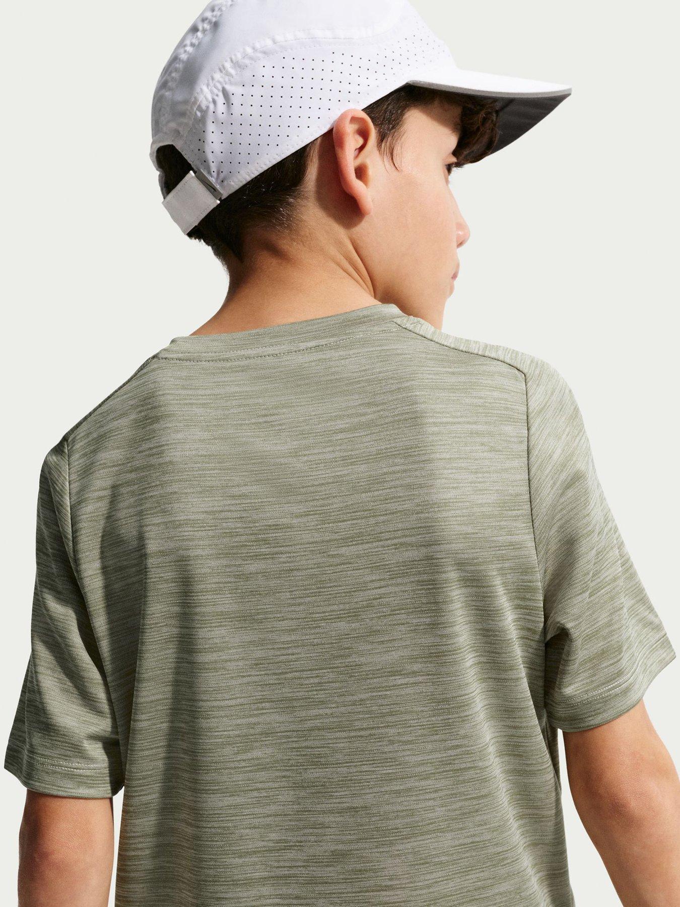 Image 4 of 5 of Nike Junior Boys Dri-FIT Short Sleeve Top - Green