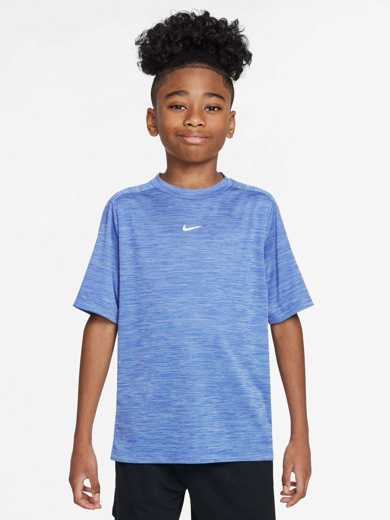 Image 1 of 3 of Nike Junior Boys Dri-FIT Short Sleeve Top - Blue