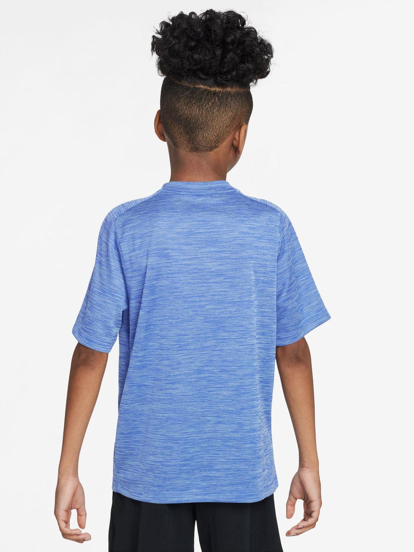 Image 2 of 3 of Nike Junior Boys Dri-FIT Short Sleeve Top - Blue