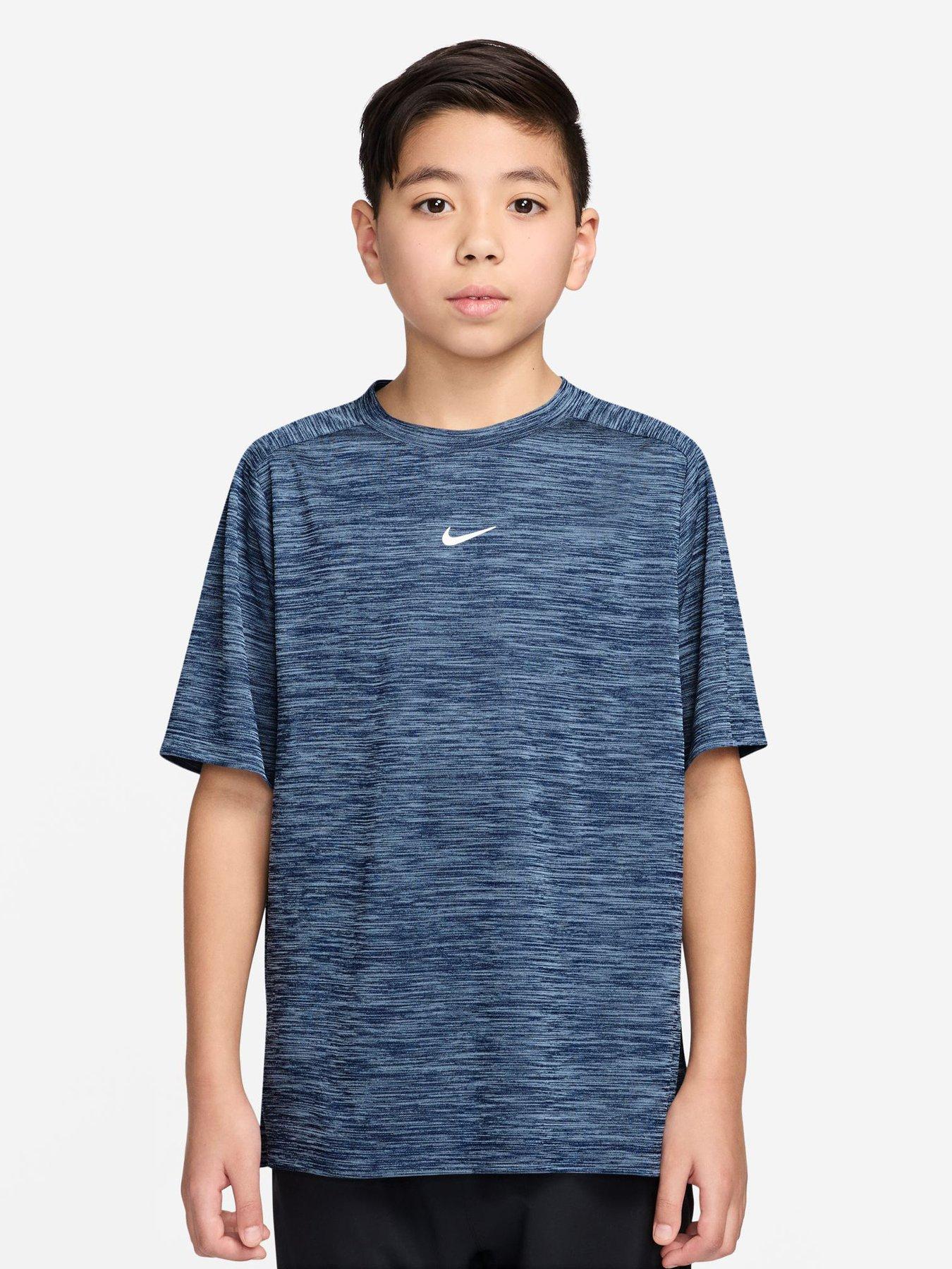 Image 1 of 3 of Nike Junior Boys Dri-FIT Short Sleeve Top - Navy