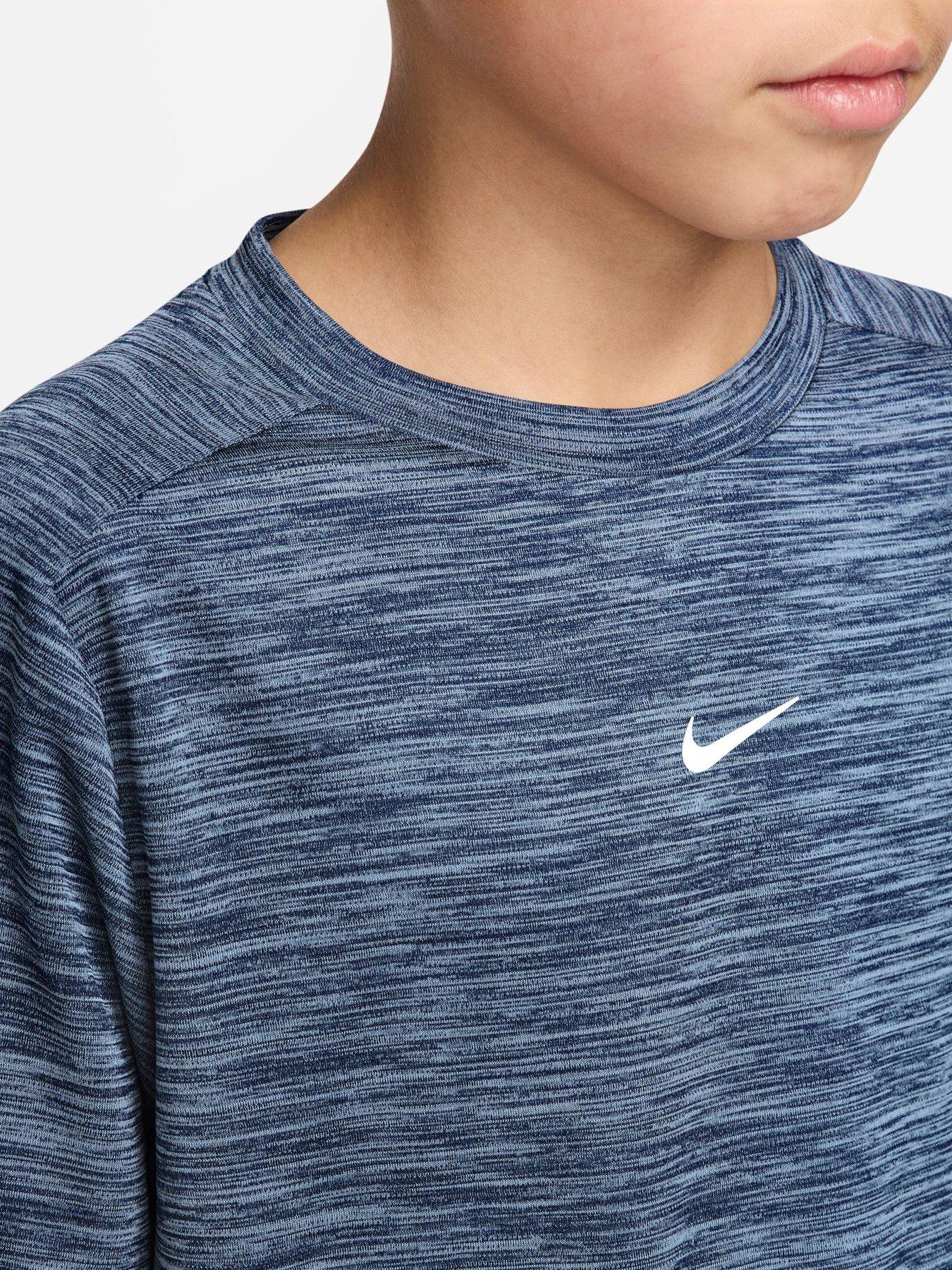 Image 3 of 3 of Nike Junior Boys Dri-FIT Short Sleeve Top - Navy