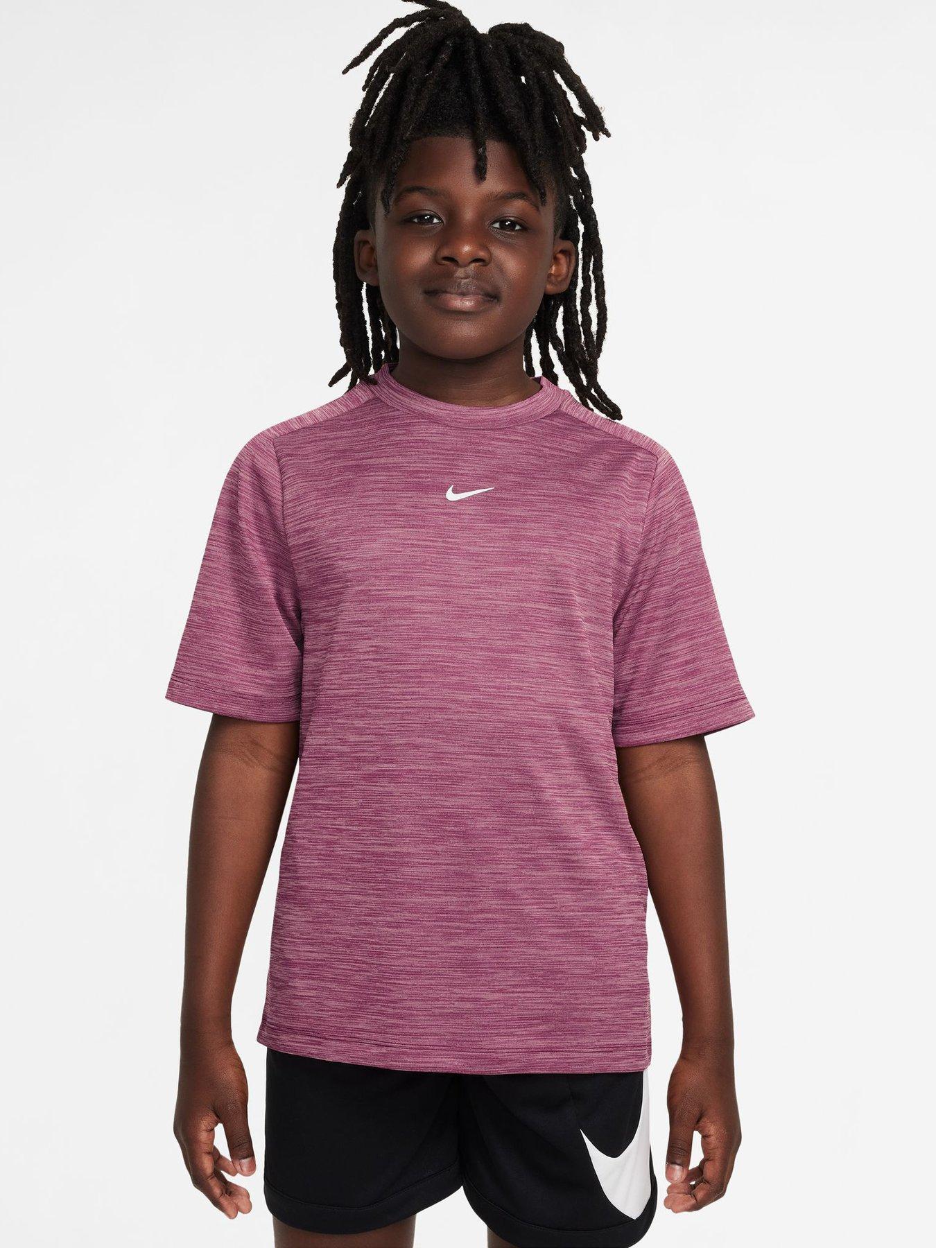 Image 1 of 3 of Nike Junior Boys Dri-FIT Short Sleeve Top - Pink