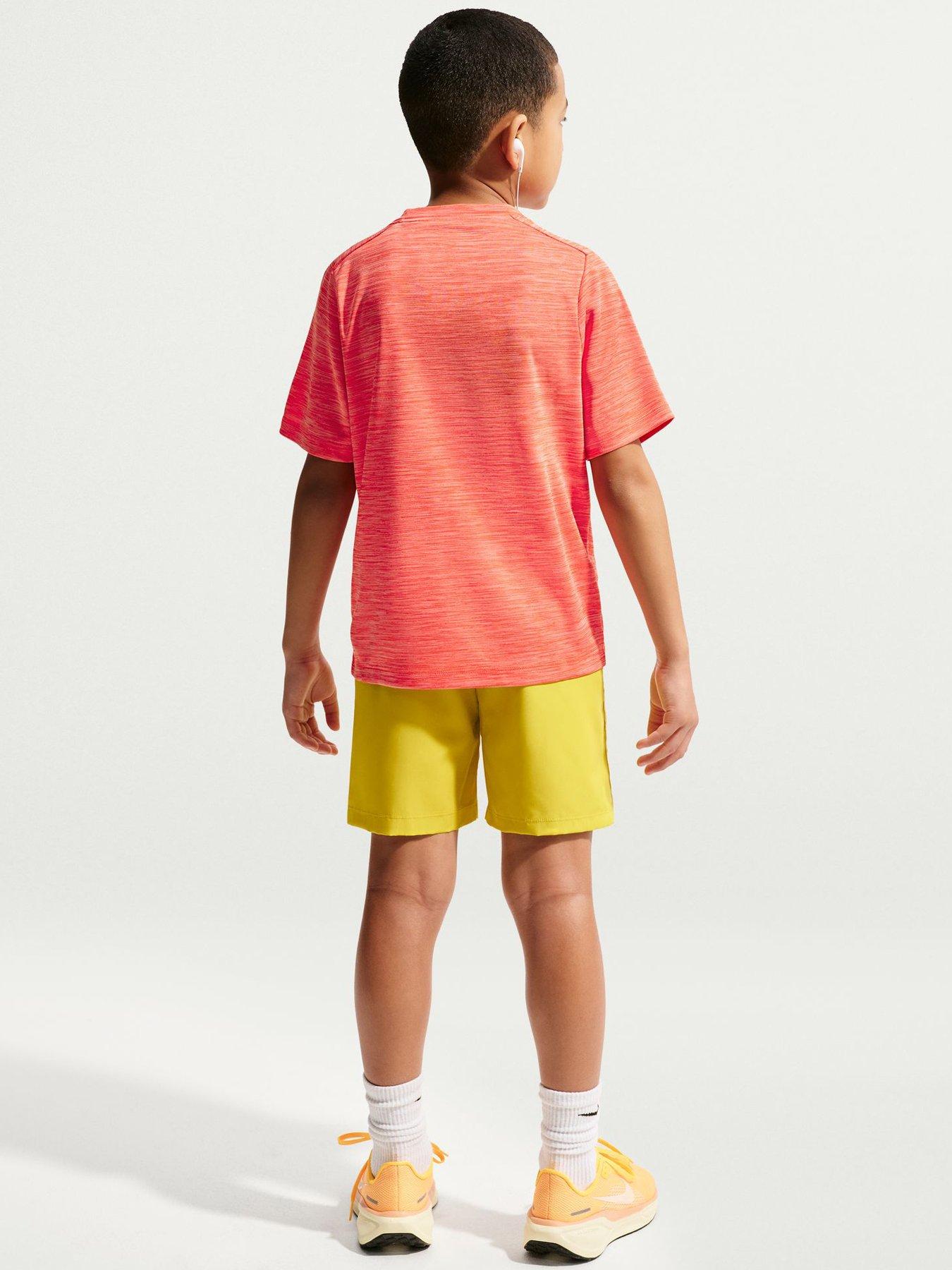Image 2 of 5 of Nike Junior Boys Dri-FIT Short Sleeve Top - Orange