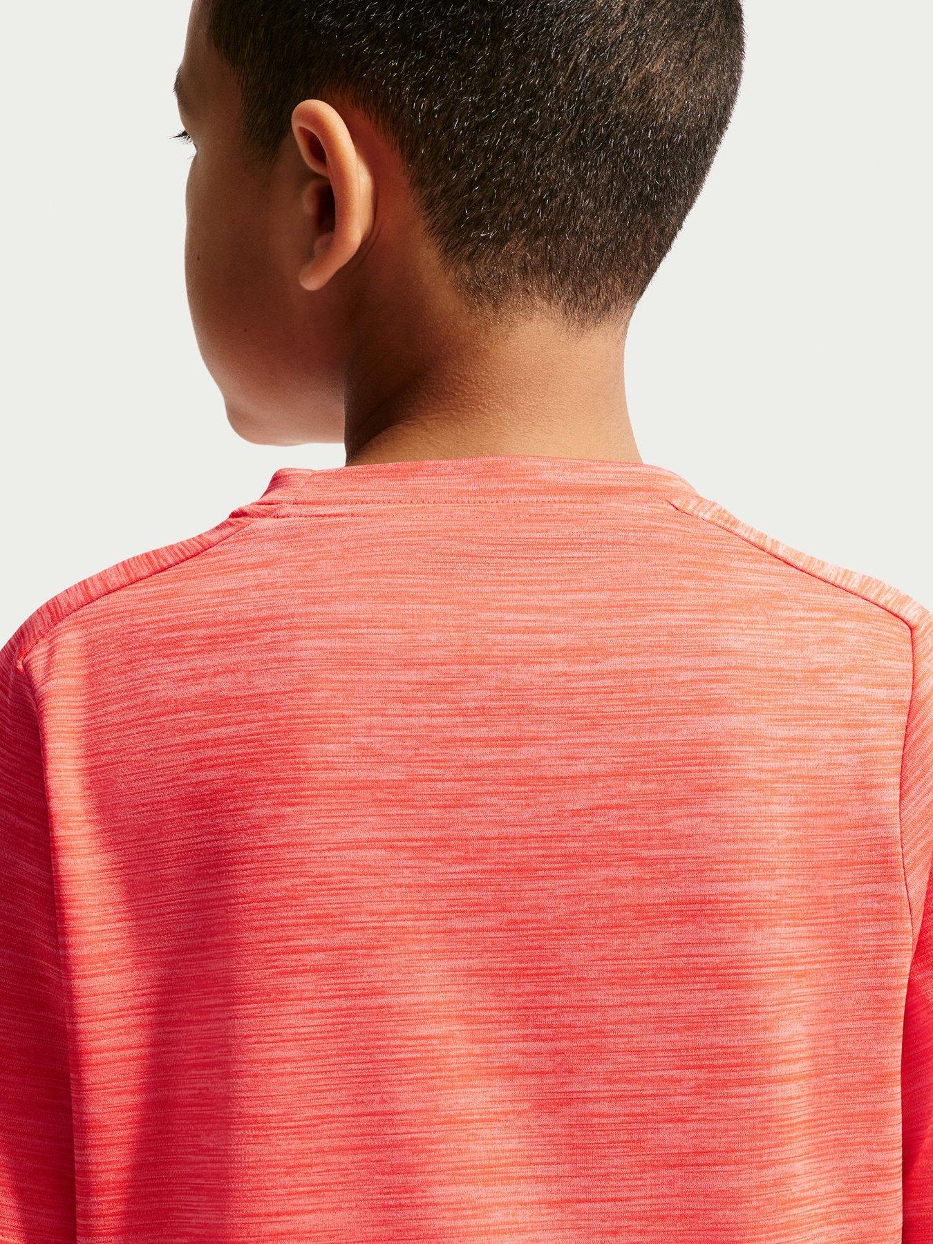 Image 4 of 5 of Nike Junior Boys Dri-FIT Short Sleeve Top - Orange