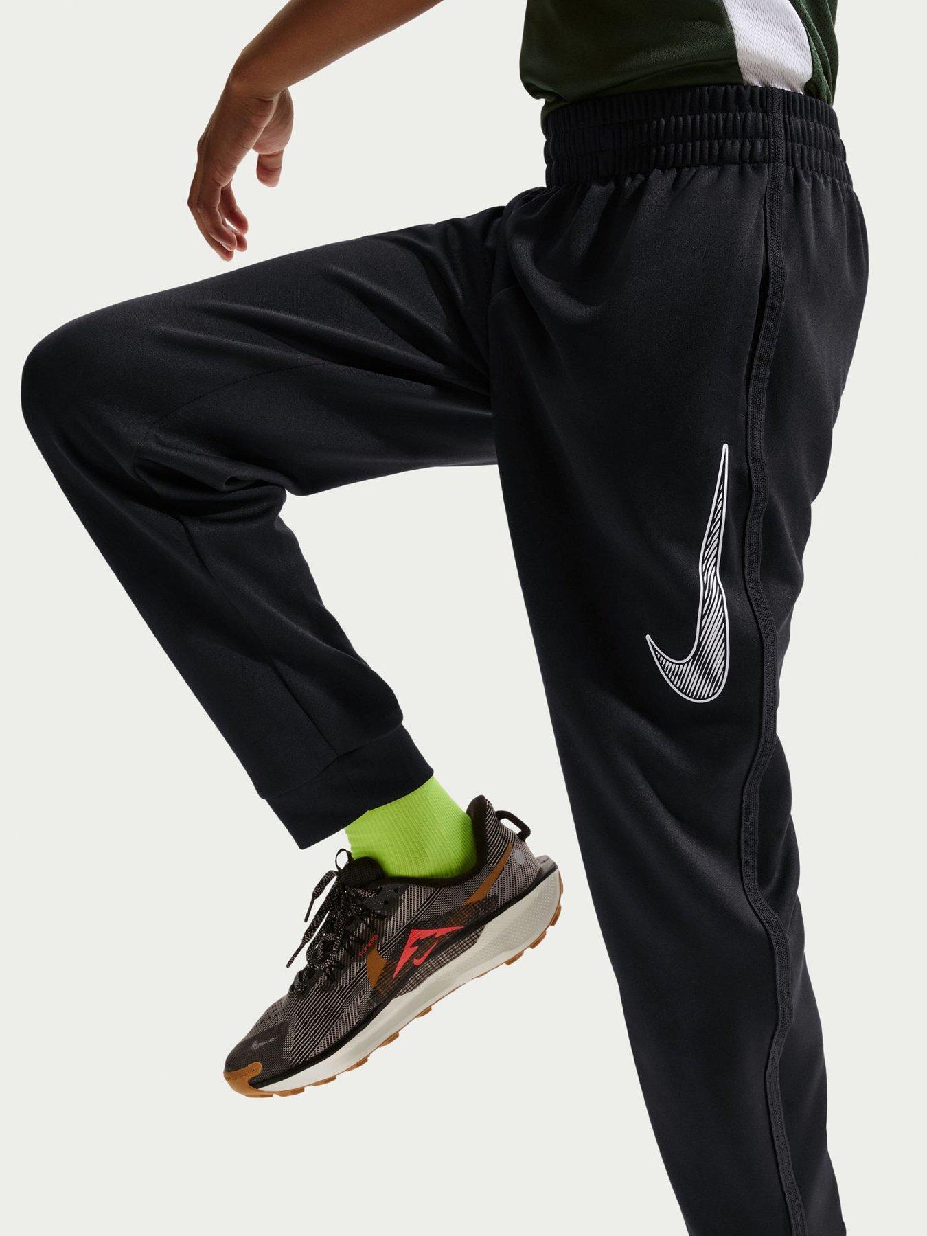 Image 3 of 6 of Nike Junior Boys Training Dri-FIT Knit Pants - Black