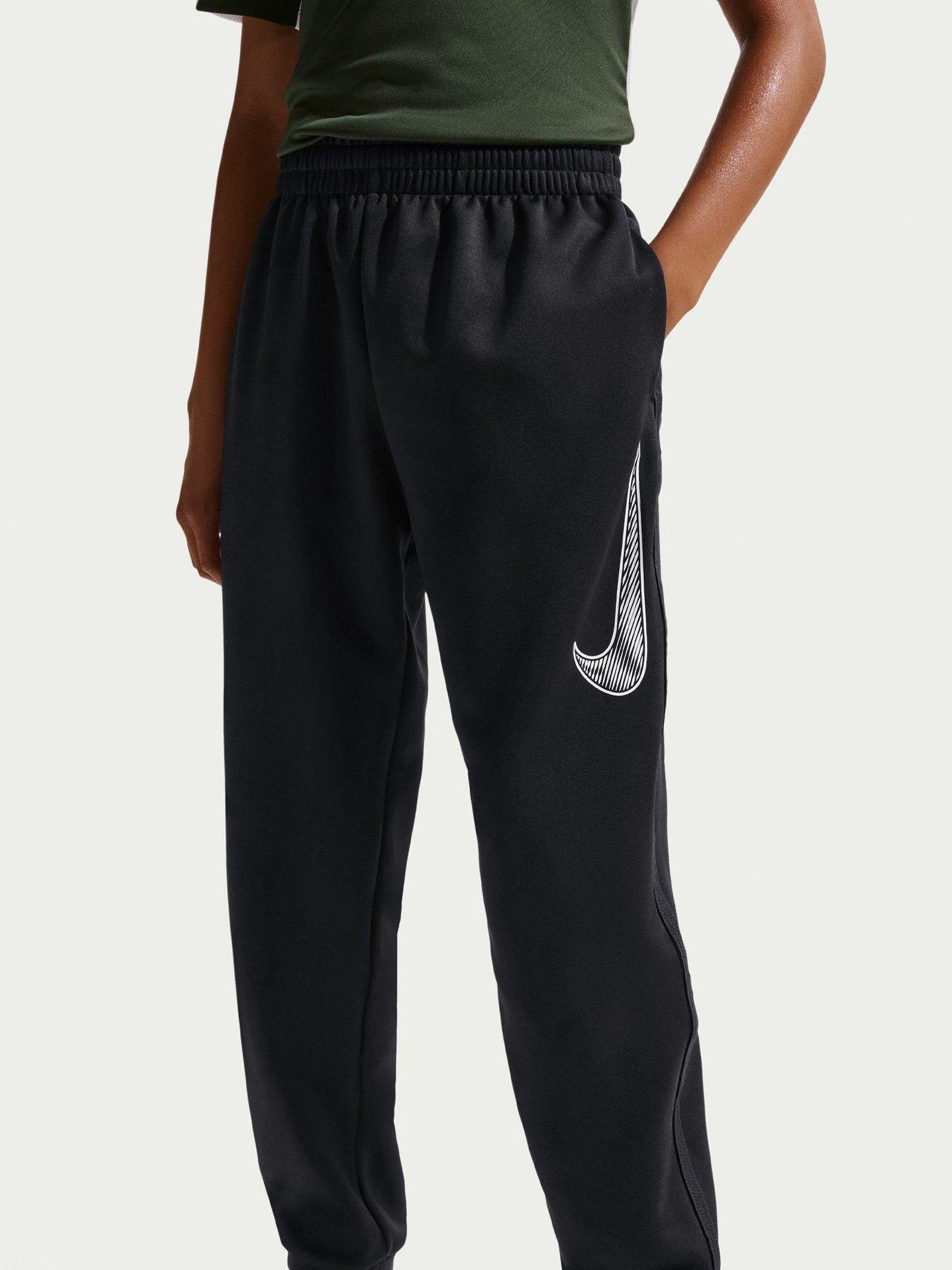 Image 4 of 6 of Nike Junior Boys Training Dri-FIT Knit Pants - Black
