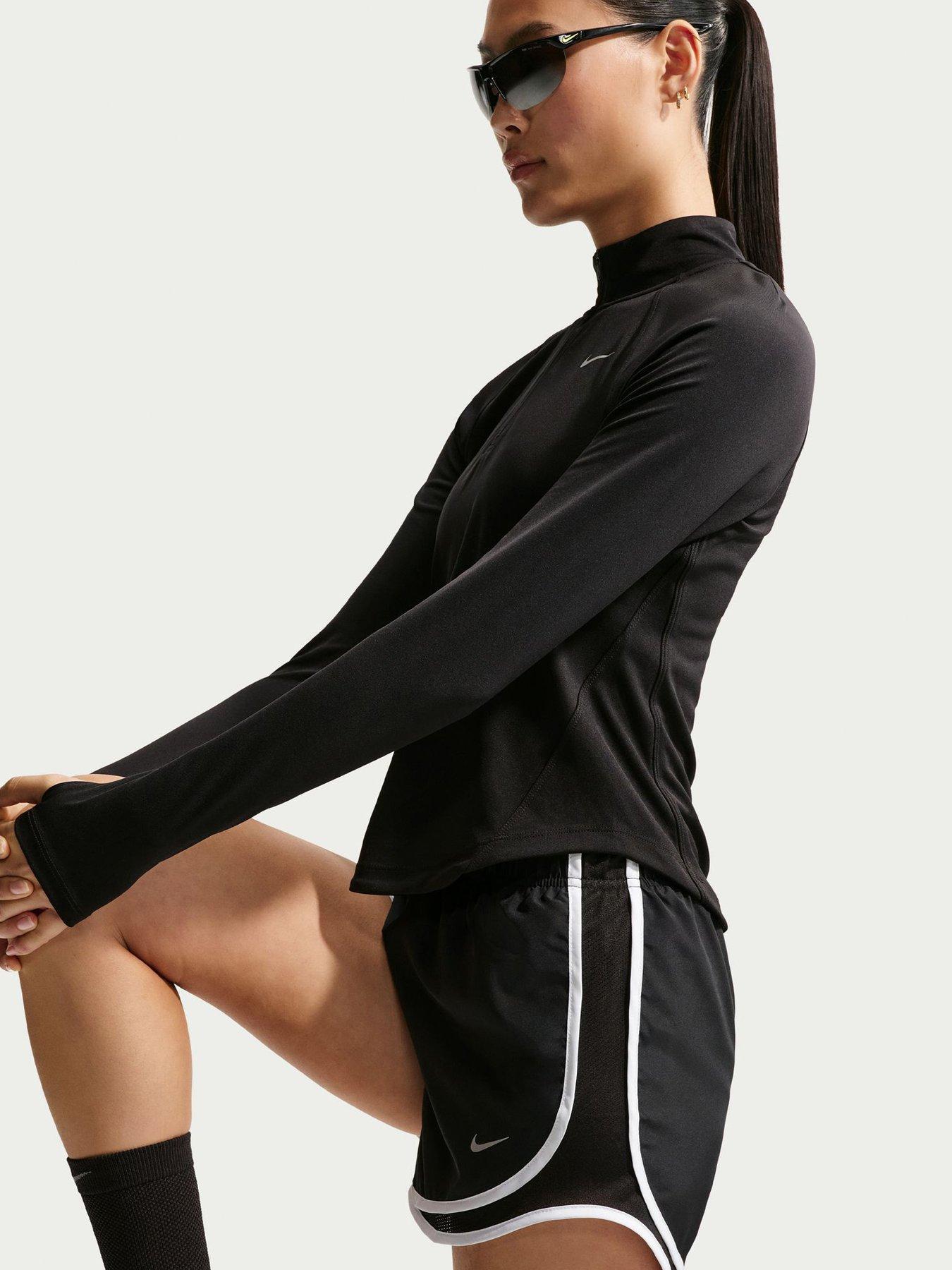 Image 1 of 7 of Nike Womens Dri-FIT Running Mid Rise Brief Lined Shorts - Black