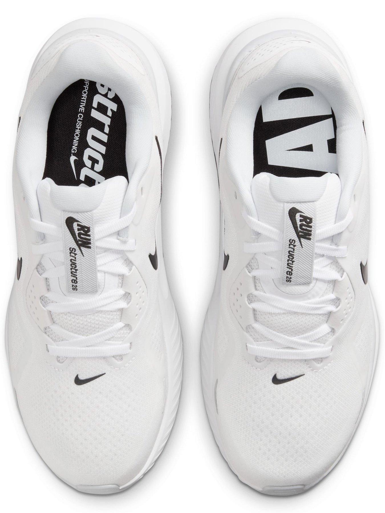 Image 4 of 7 of Nike Womens Running Structure 26 Trainers - White