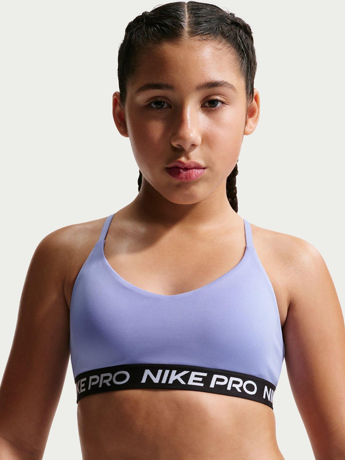 Nike Junior Girls Training Indy Bra - Purple