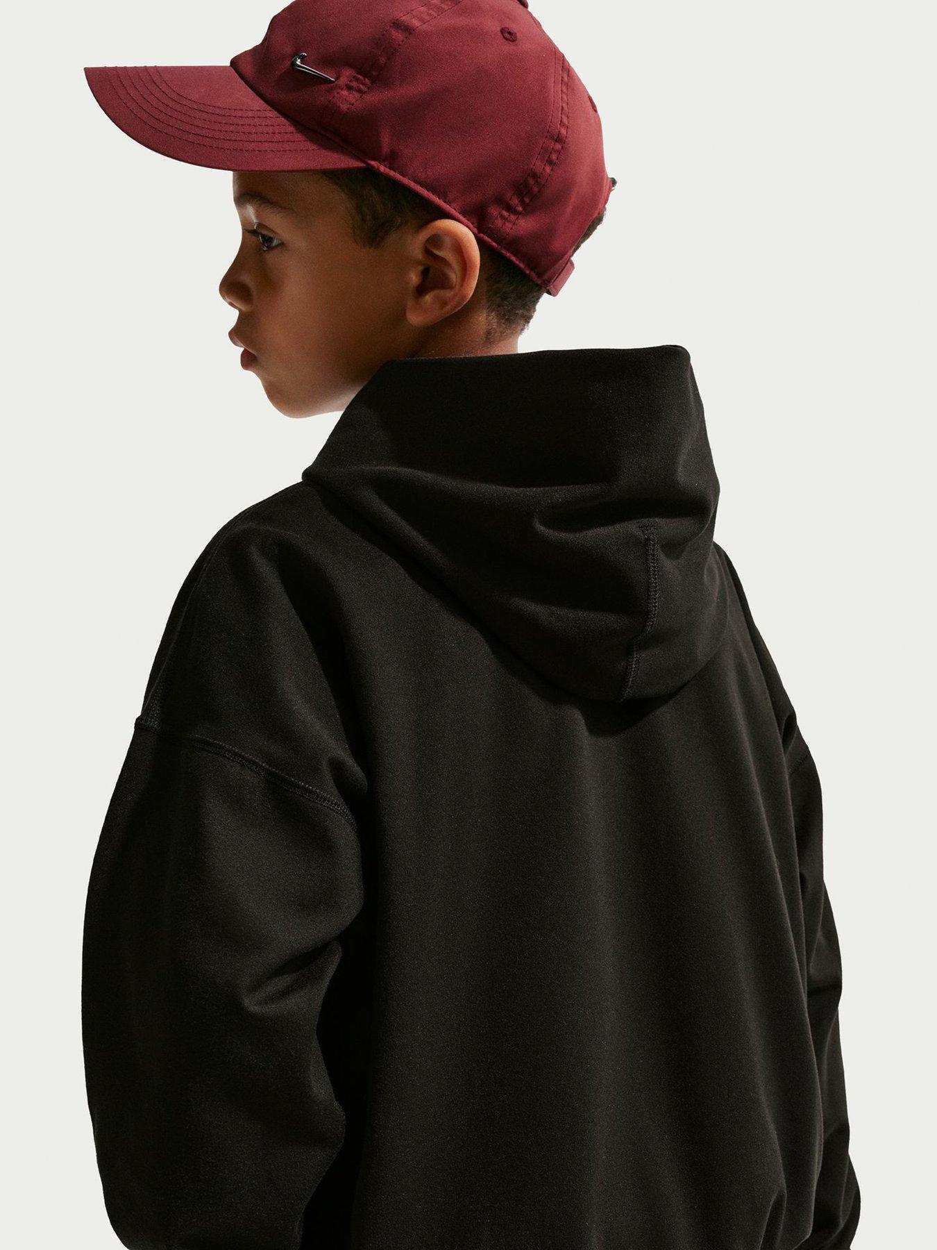 nike-junior-boys-training-dri-fit-fleece-pullover-hoodie-blackstillFront