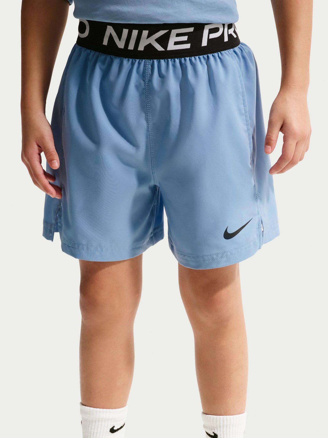 Image 1 of 5 of Nike Junior Boys Training Dri-FIT Shorts - Blue