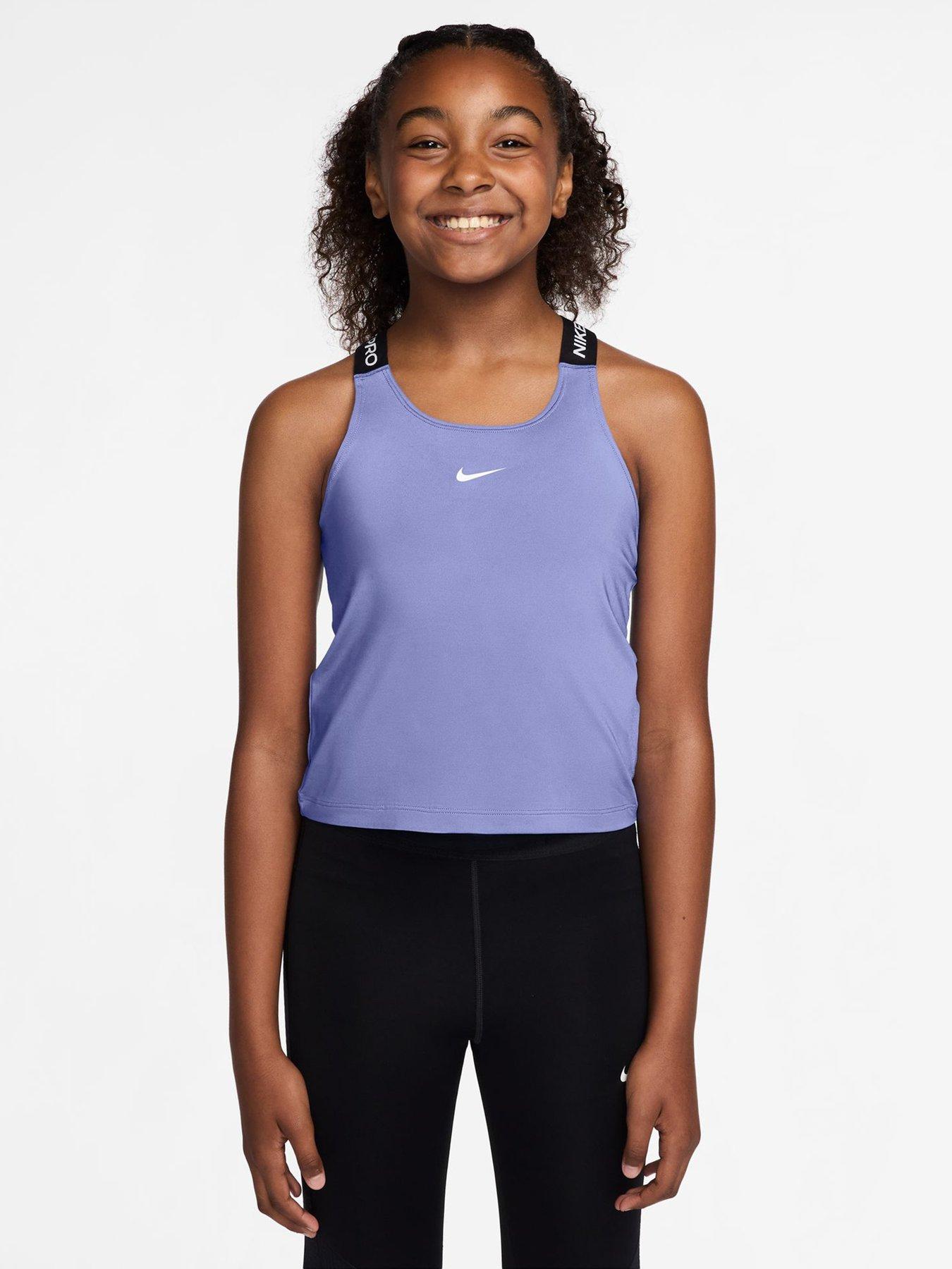 Image 1 of 3 of Nike Junior Girls Training Dri-FIT Tank Top - Blue