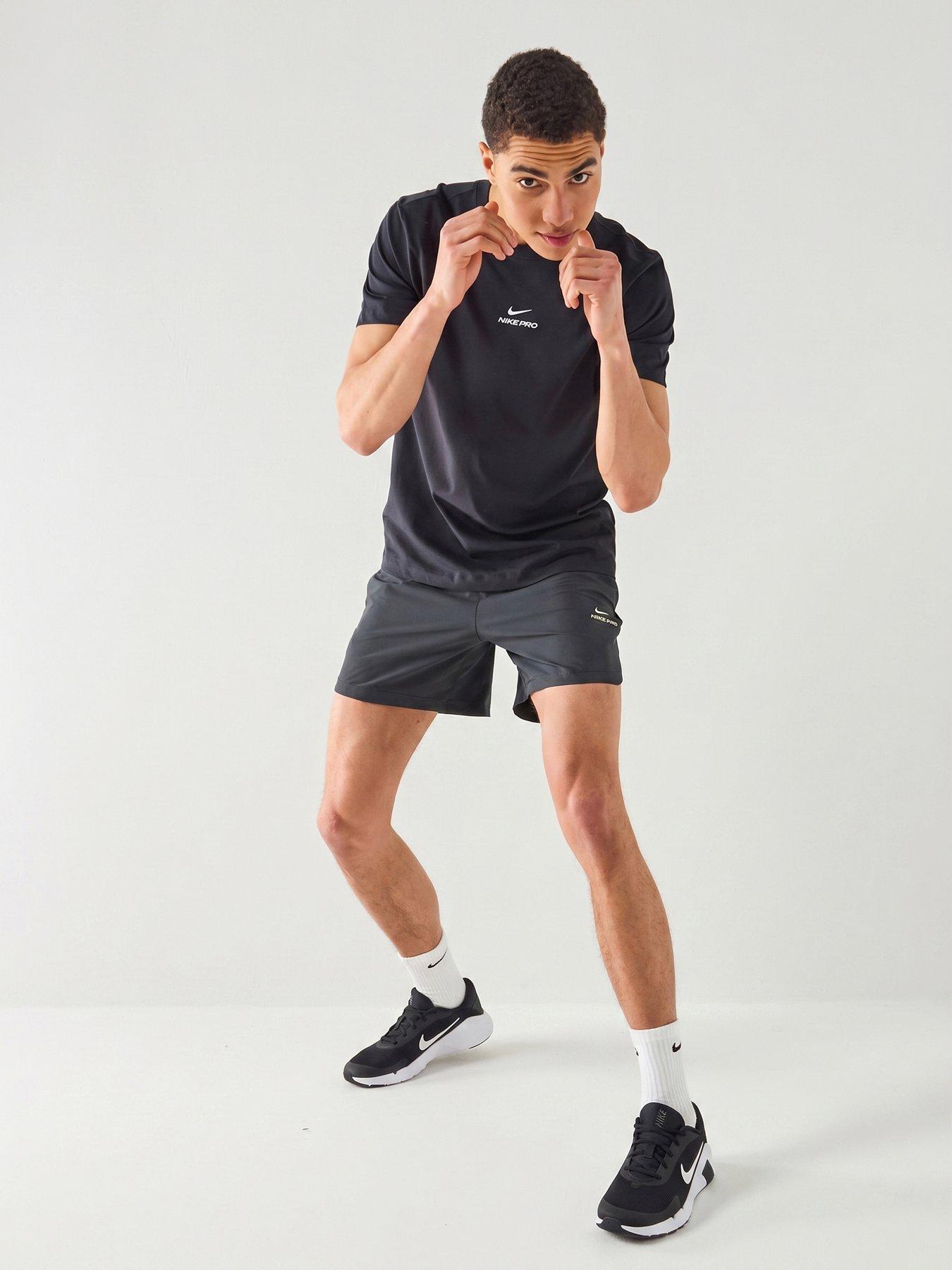 Image 3 of 5 of Nike Mens Training Dri-FIT Short Sleeve Top - Black