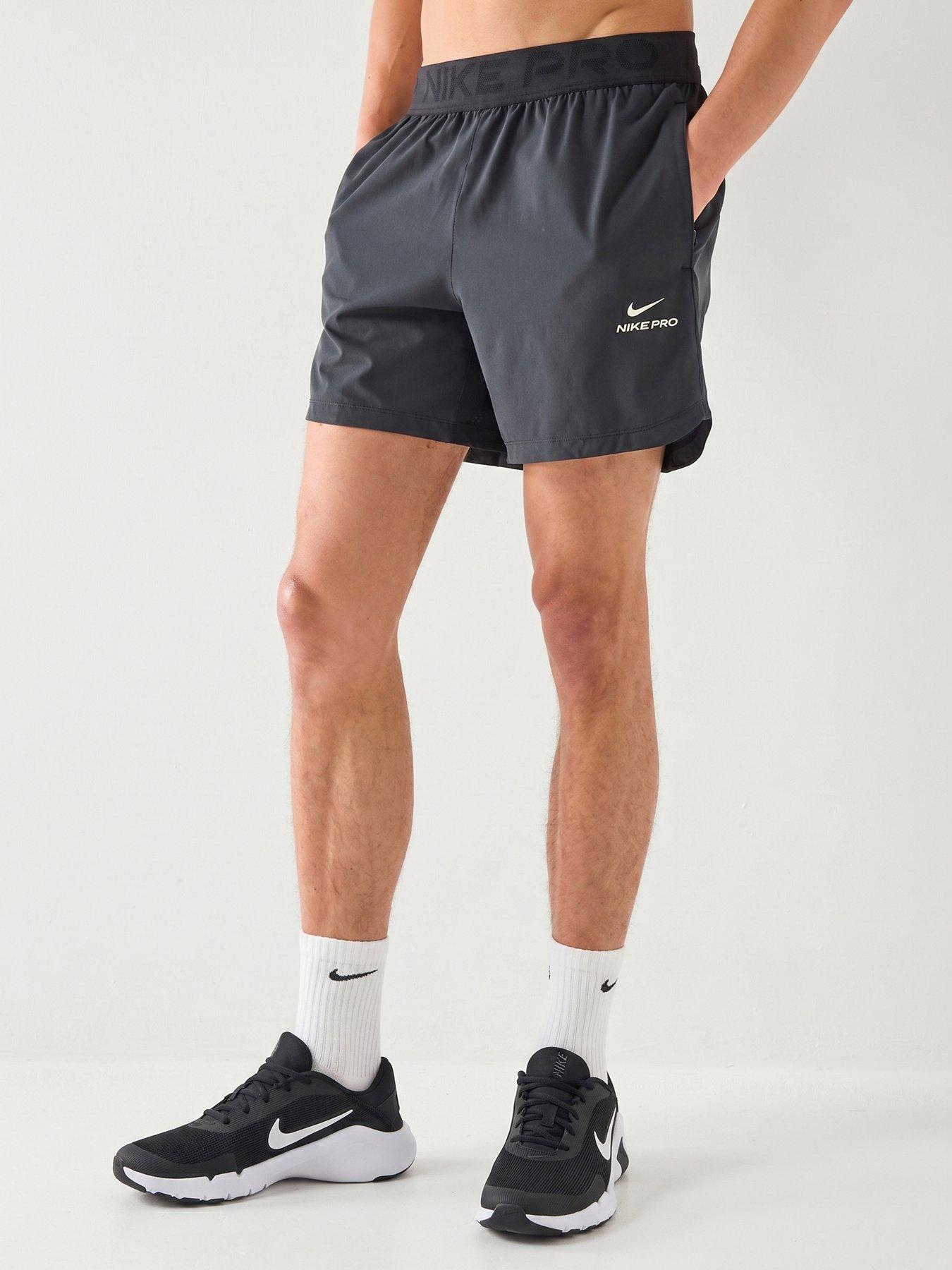 Image 1 of 7 of Nike Mens Training Dri-FIT 6 Inch Shorts - Black