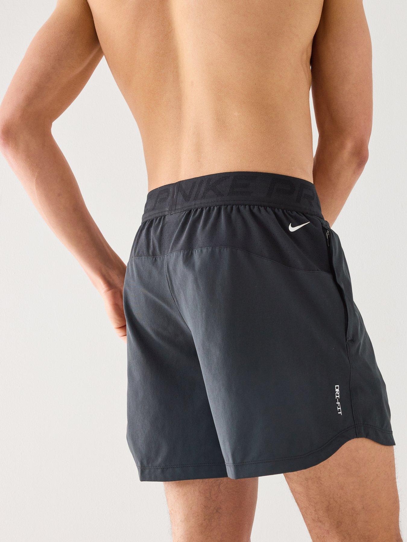 Image 5 of 7 of Nike Mens Training Dri-FIT 6 Inch Shorts - Black