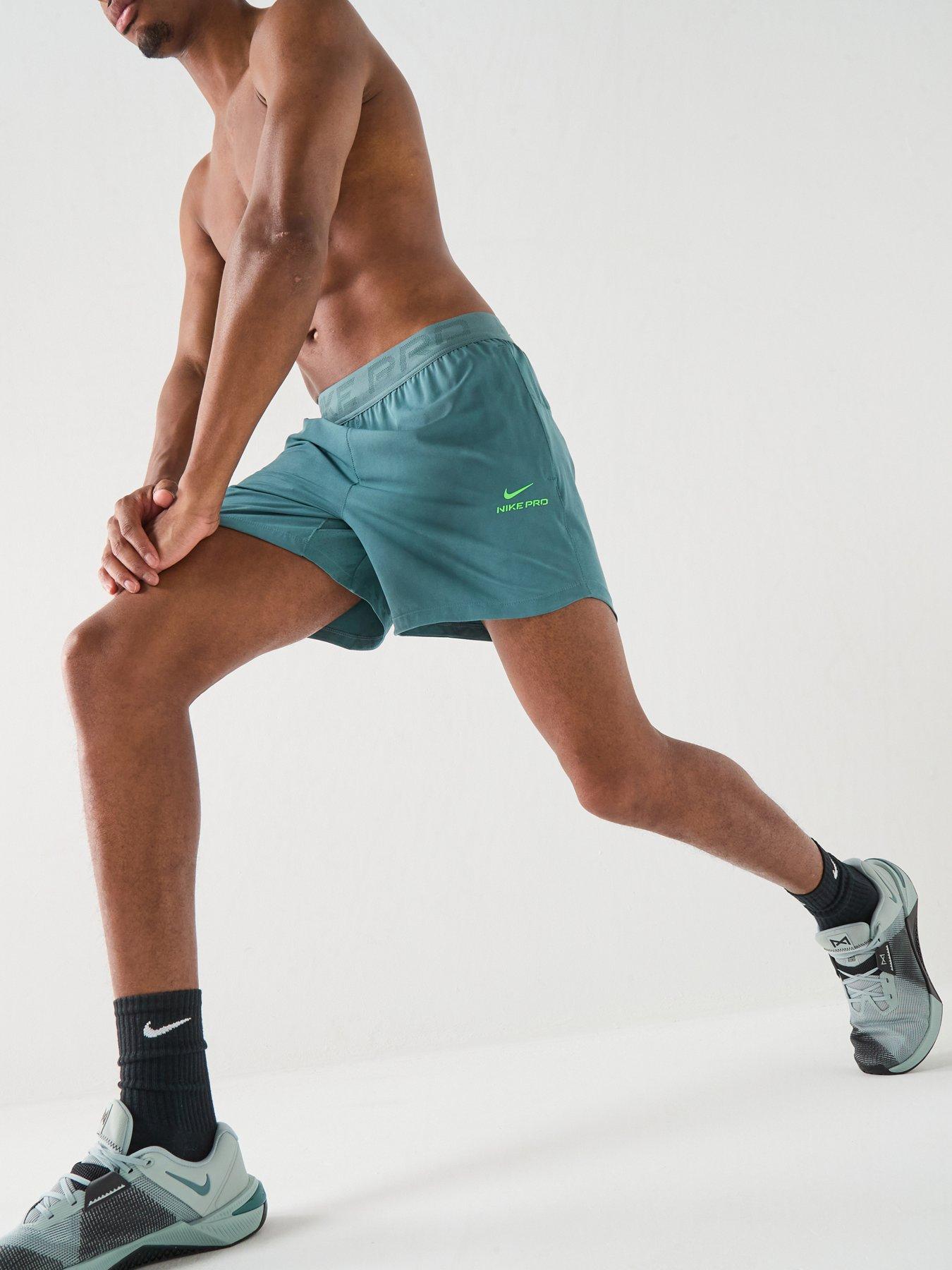 Nike Mens Training Dri-FIT 6 Inch Shorts - Green