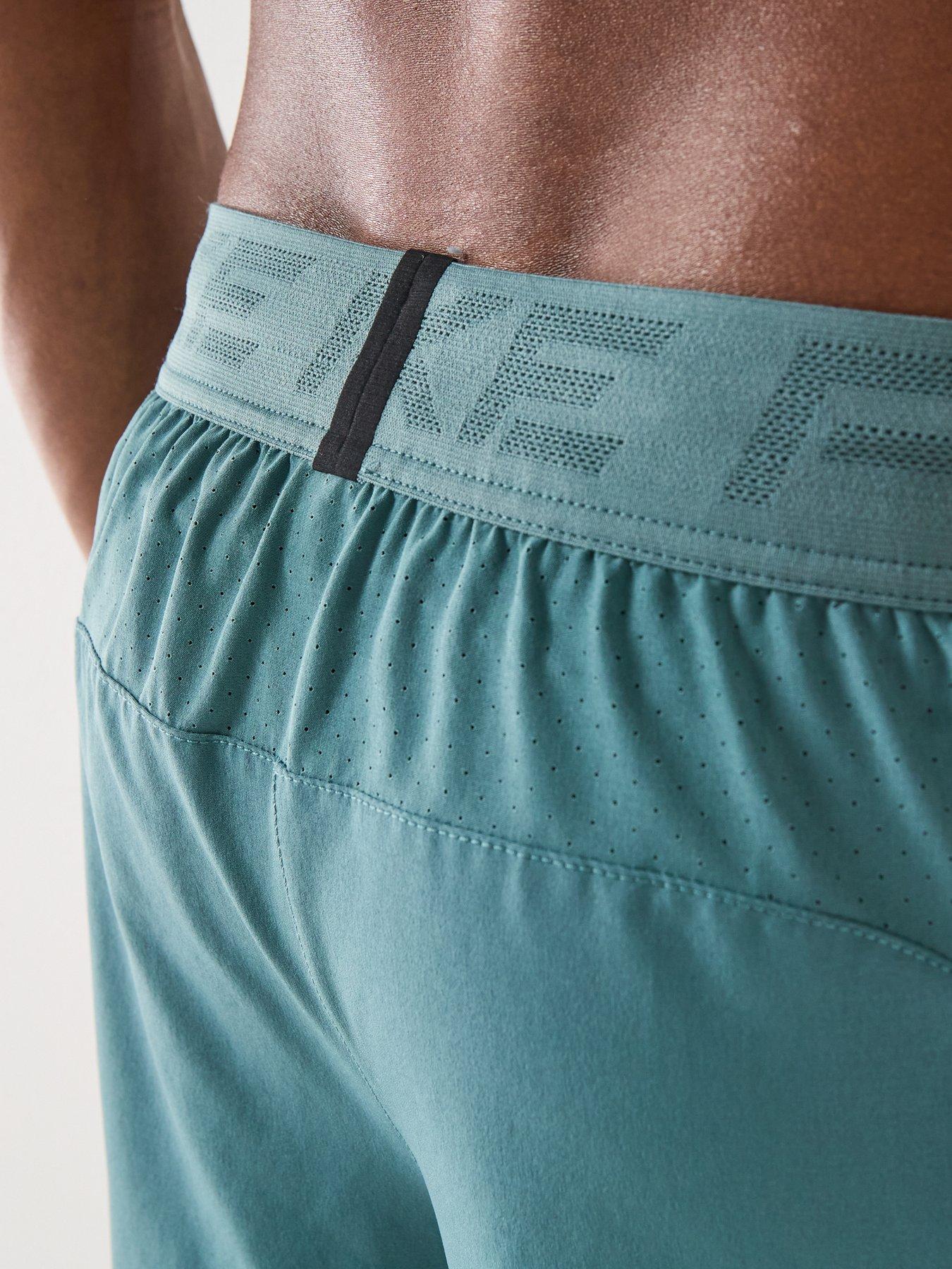 Image 6 of 7 of Nike Mens Training Dri-FIT 6 Inch Shorts - Green
