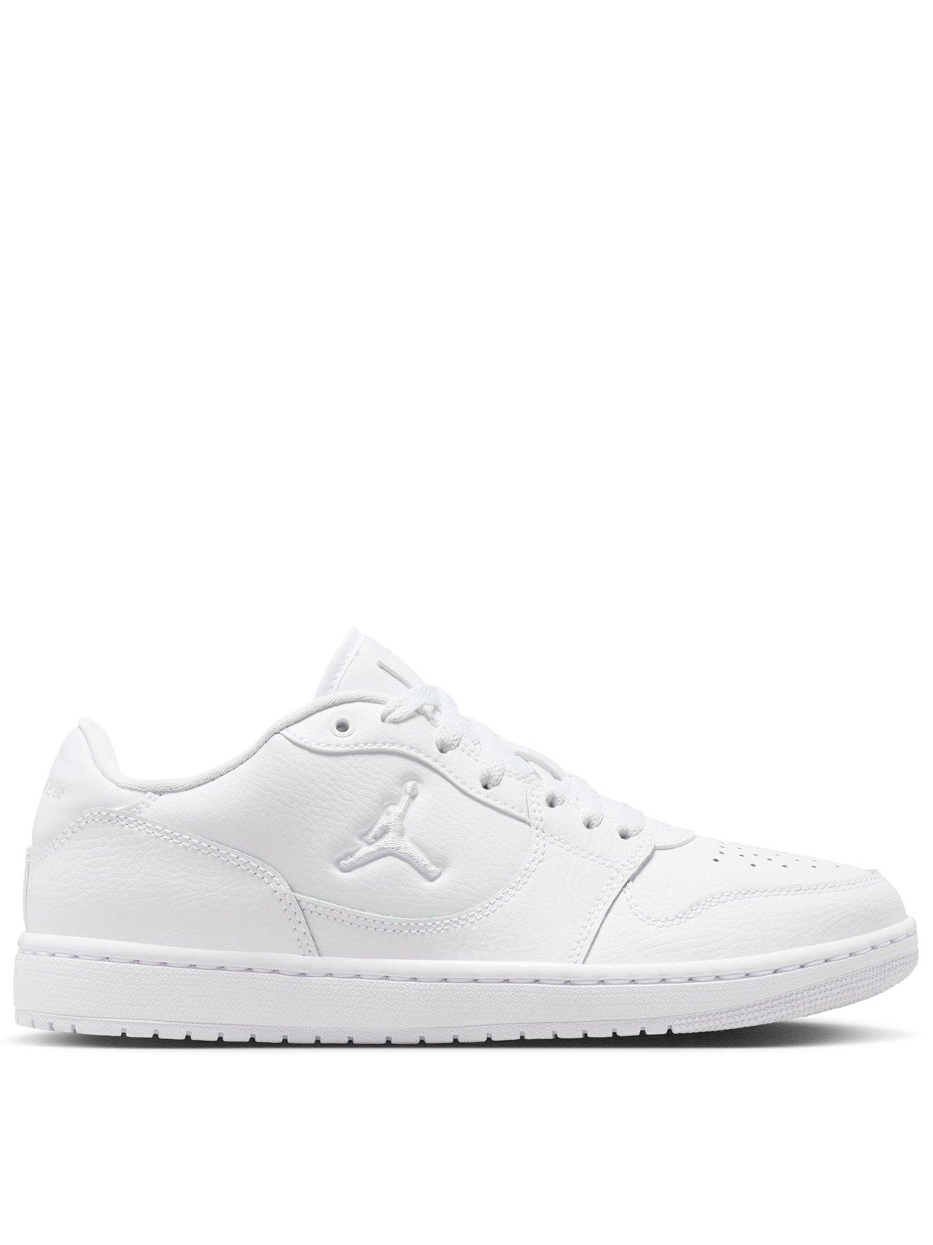 Jordan Nike Womens Court Connect Low Shoes - White