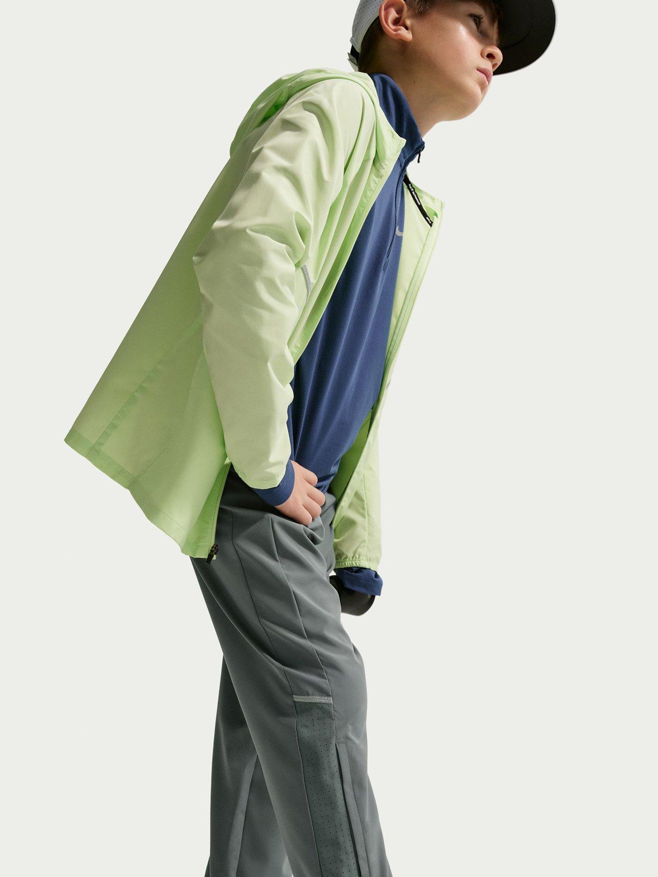 Image 3 of 6 of Nike Junior Boys Dri-FIT Miler Woven Pants - Grey