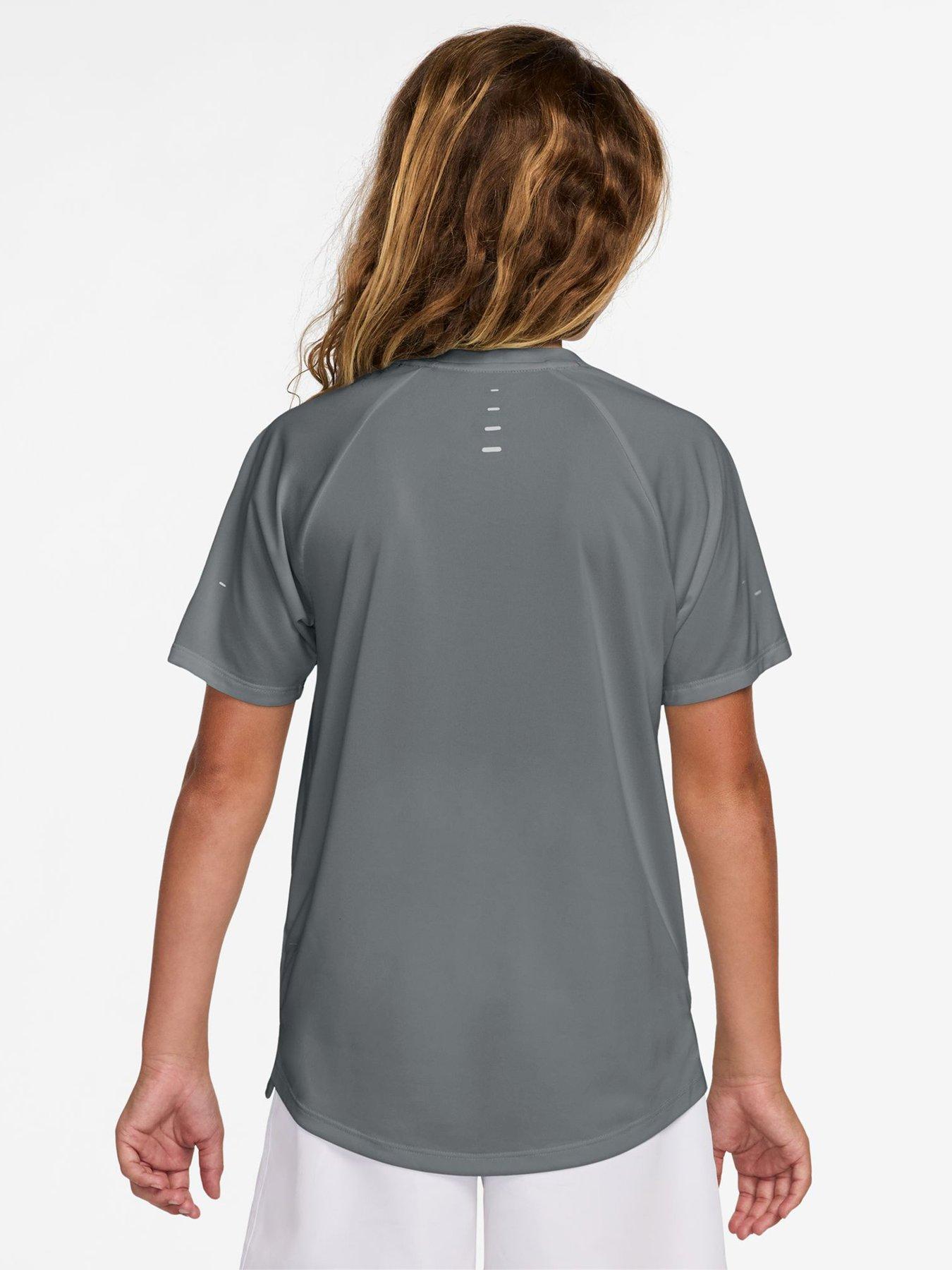 Image 2 of 7 of Nike Junior Boys Dri-FIT Short Sleeve Top - Grey