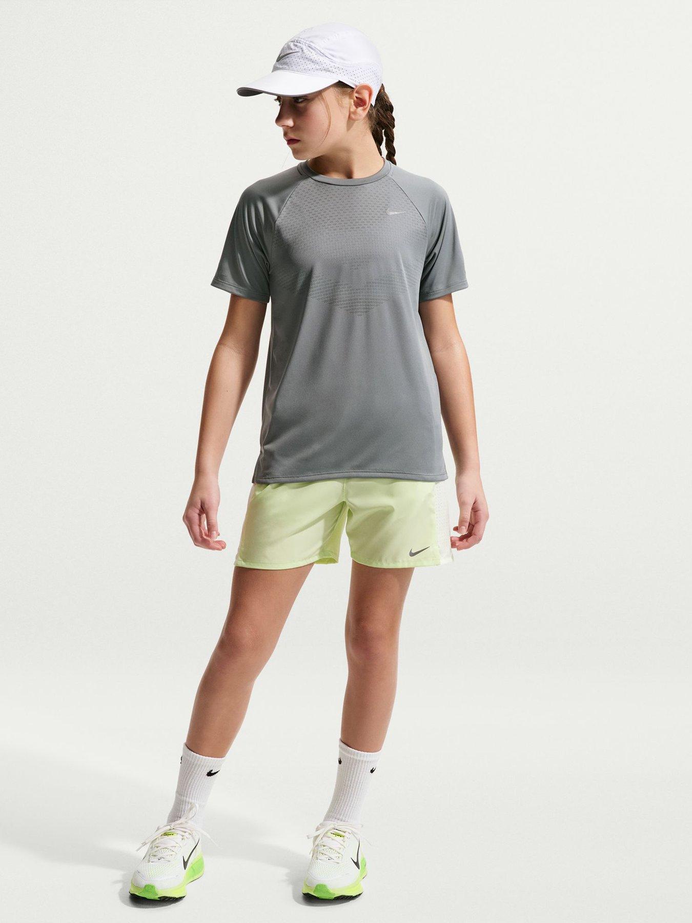 Image 3 of 7 of Nike Junior Boys Dri-FIT Short Sleeve Top - Grey