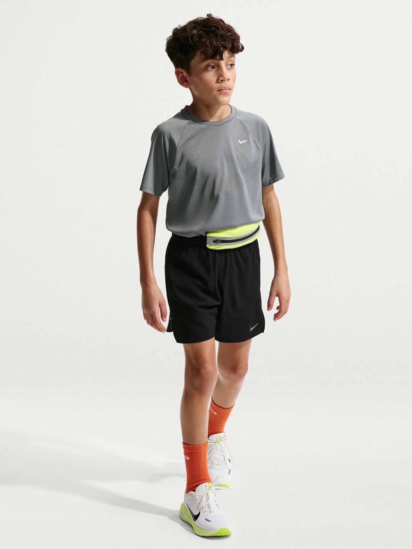 Image 4 of 7 of Nike Junior Boys Dri-FIT Short Sleeve Top - Grey